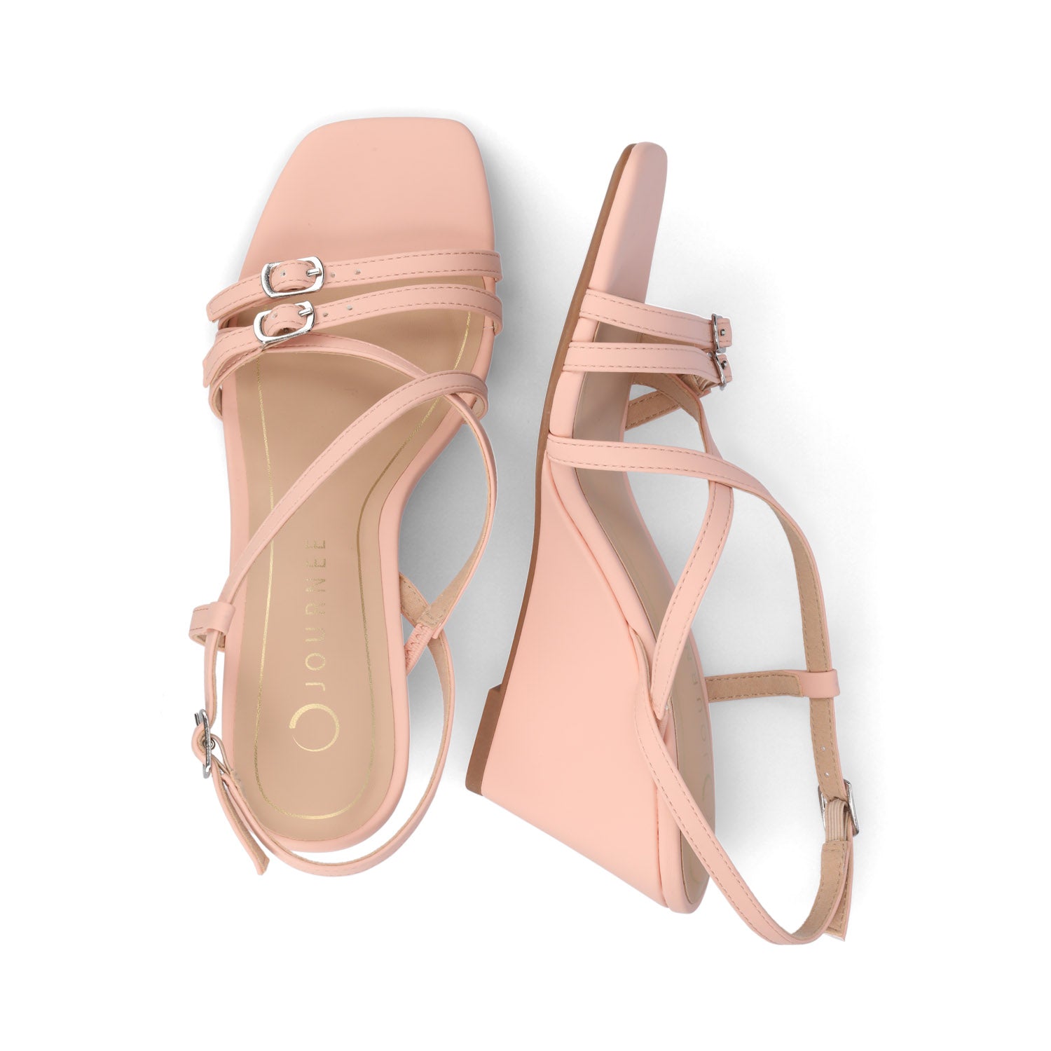 CLINNNE MULTI STRAP WEDGE SANDALS