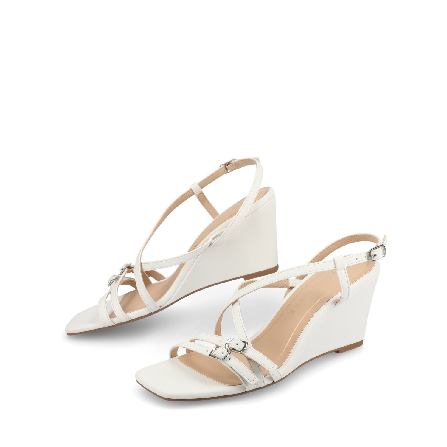 CLINNNE MULTI STRAP WEDGE SANDALS