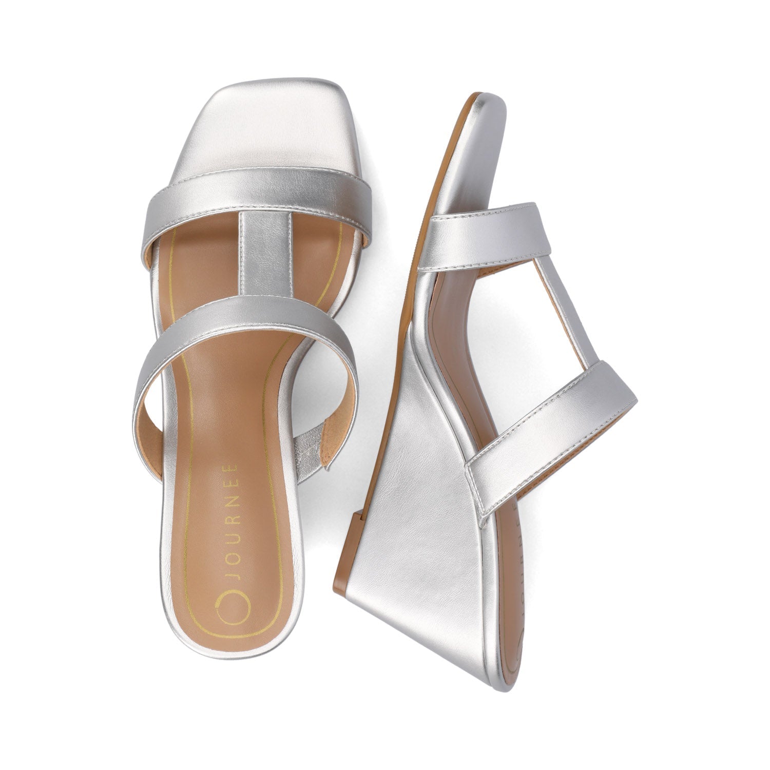 CLODIE WEDGE SANDALS - Silver