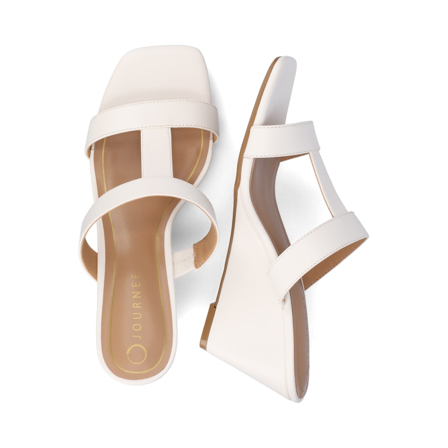 CLODIE WEDGE SANDALS - White
