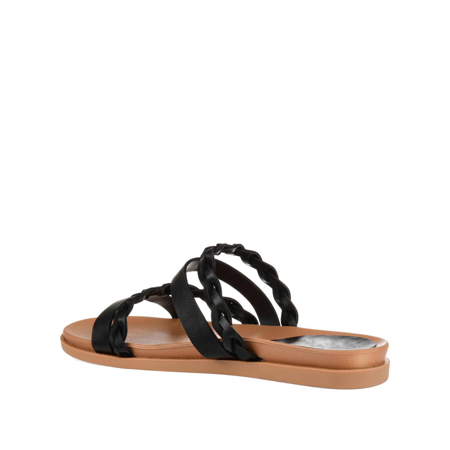 COLETTE SLIDE SANDALS IN WIDE - Black