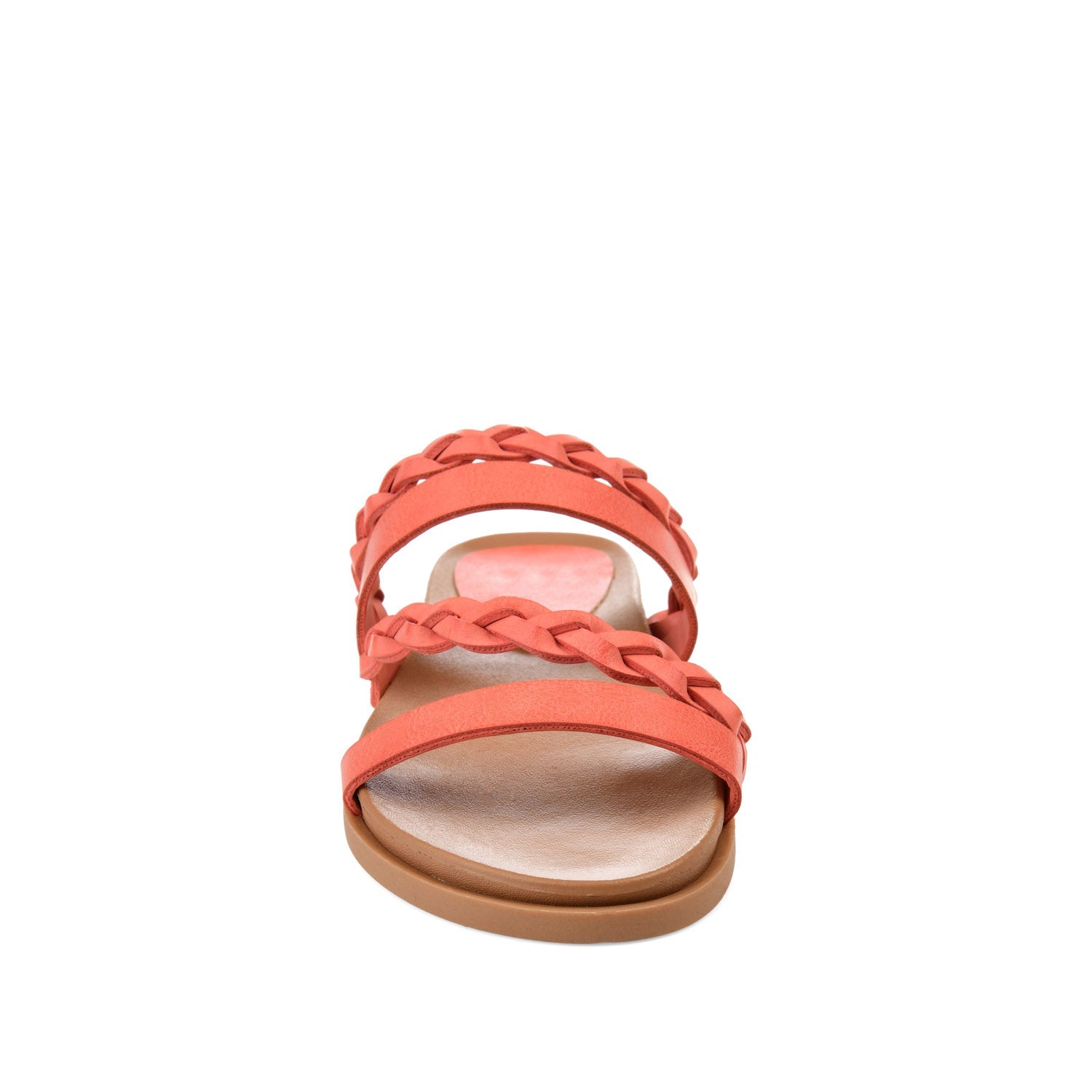 COLETTE SLIDE SANDALS IN WIDE - Coral