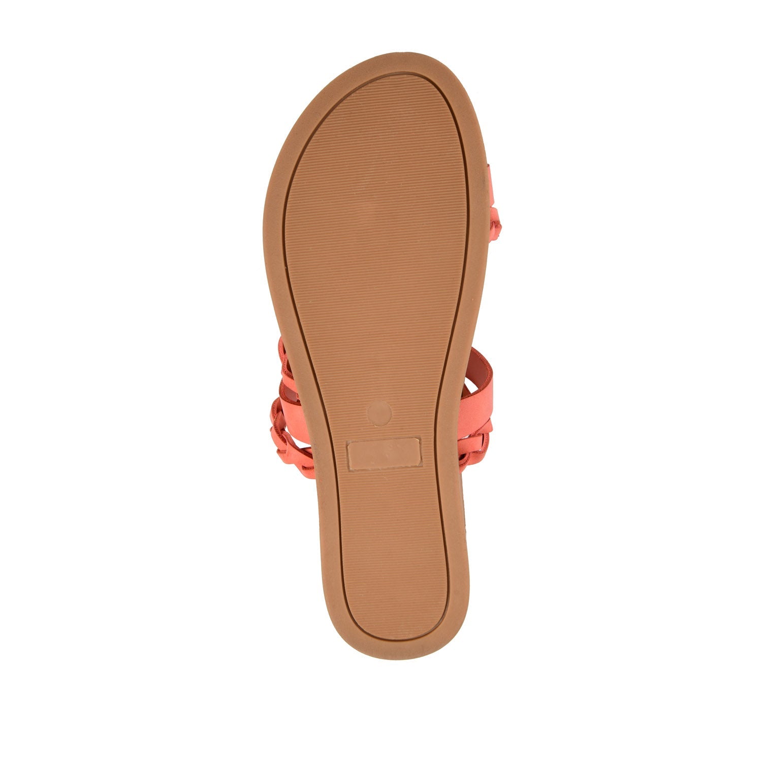 COLETTE SLIDE SANDALS IN VEGAN LEATHER - Coral