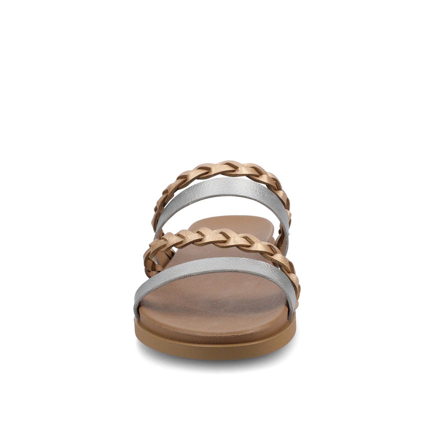 COLETTE SLIDE SANDALS IN WIDE - Silver