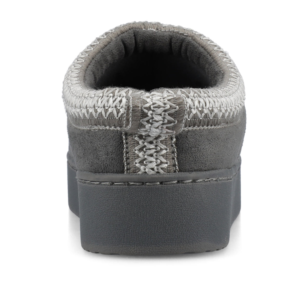 CONNWAY SLIPPERS IN FAUX SUEDE - Dark Grey Faux Suede