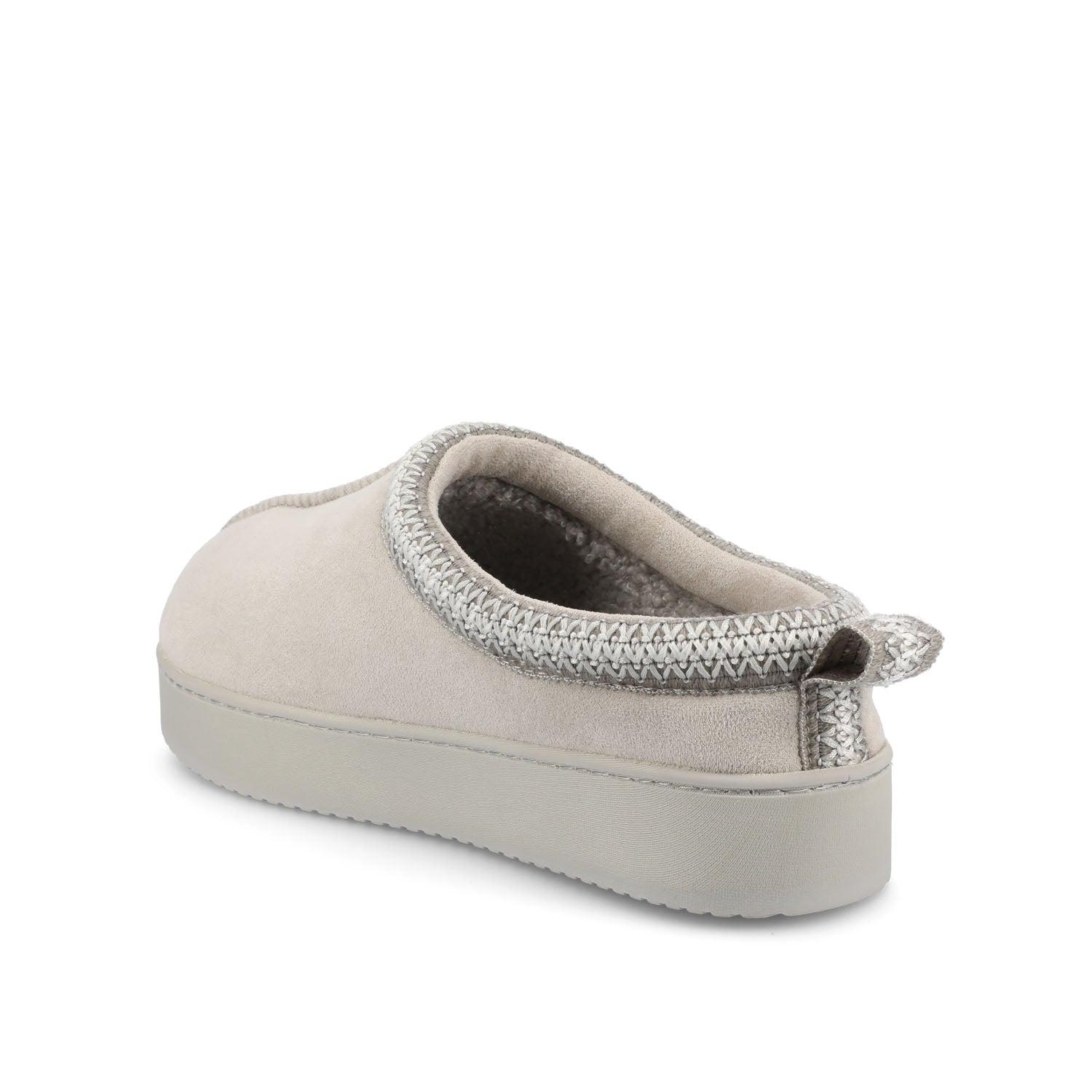 CONNWAY SLIPPERS IN FAUX SUEDE - Grey Faux Suede