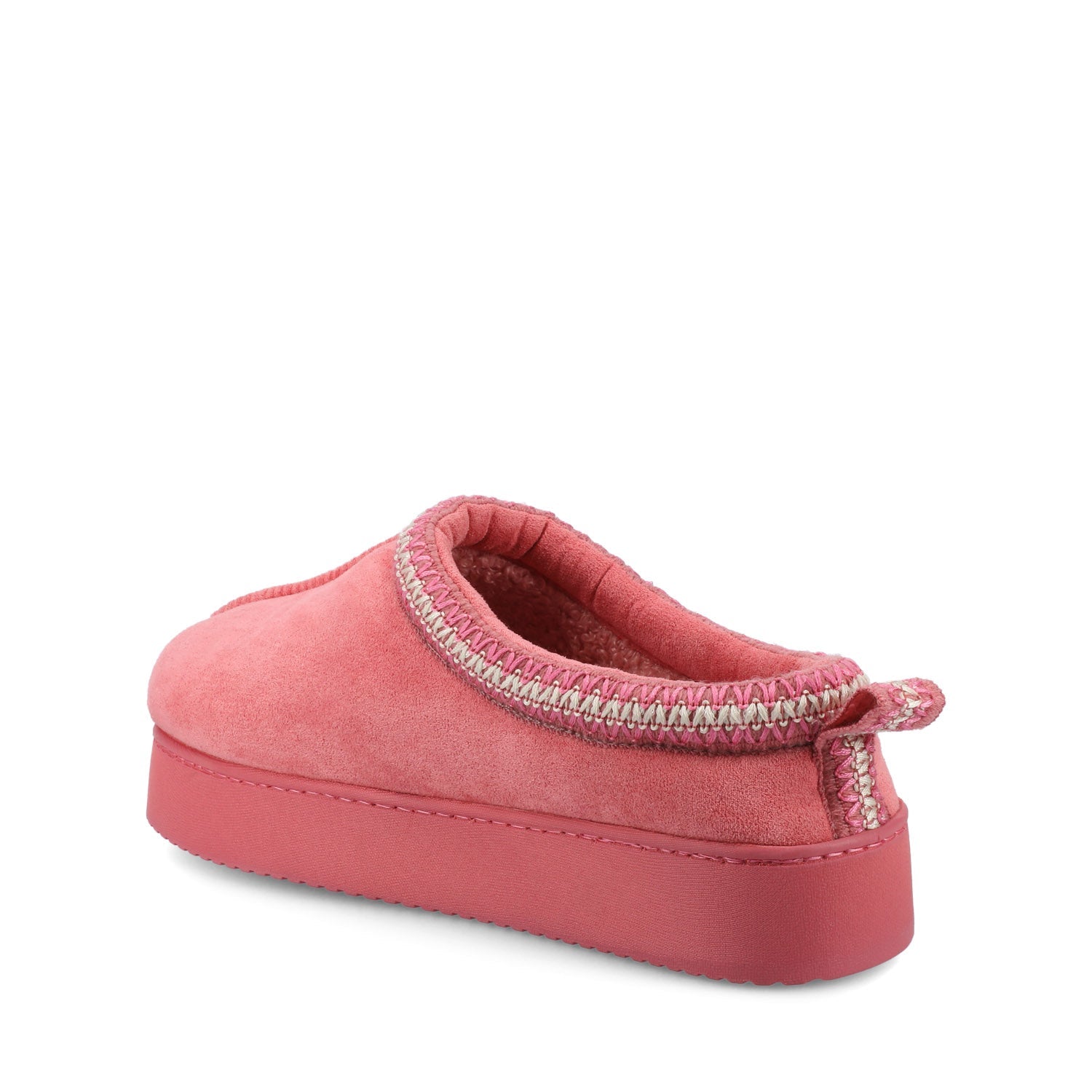 CONNWAY SLIPPERS IN FAUX SUEDE - Hot Pink Faux Suede