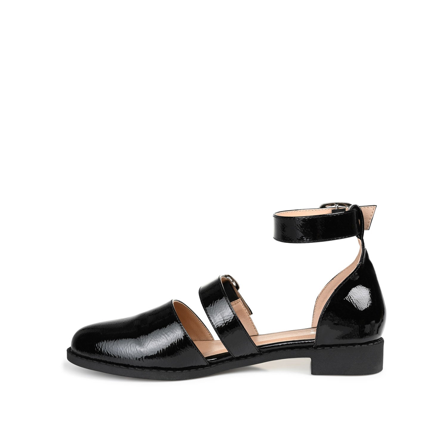CONSTANCE MARY JANE LOAFER FLAT IN PATENT - Black