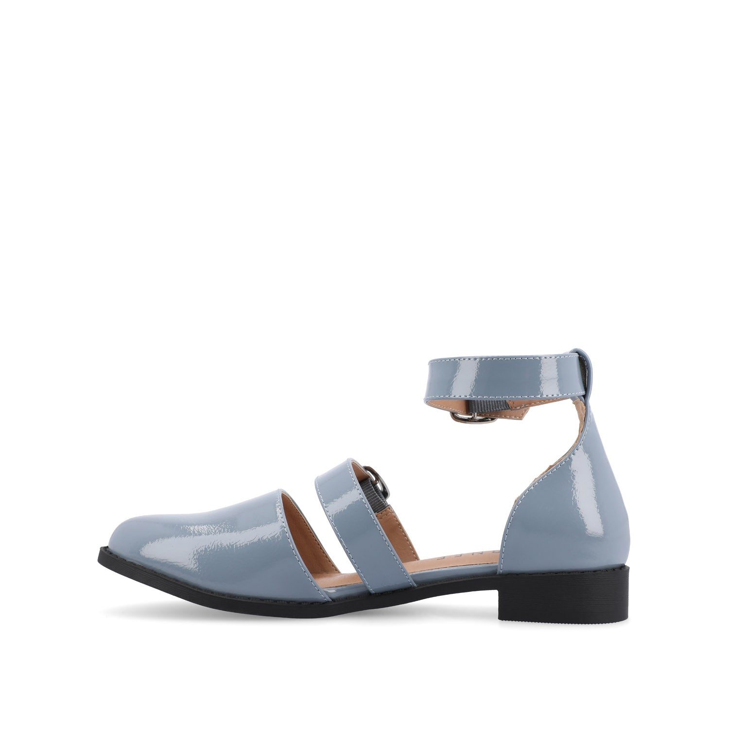 CONSTANCE MARY JANE LOAFER FLAT IN PATENT - Light Blue