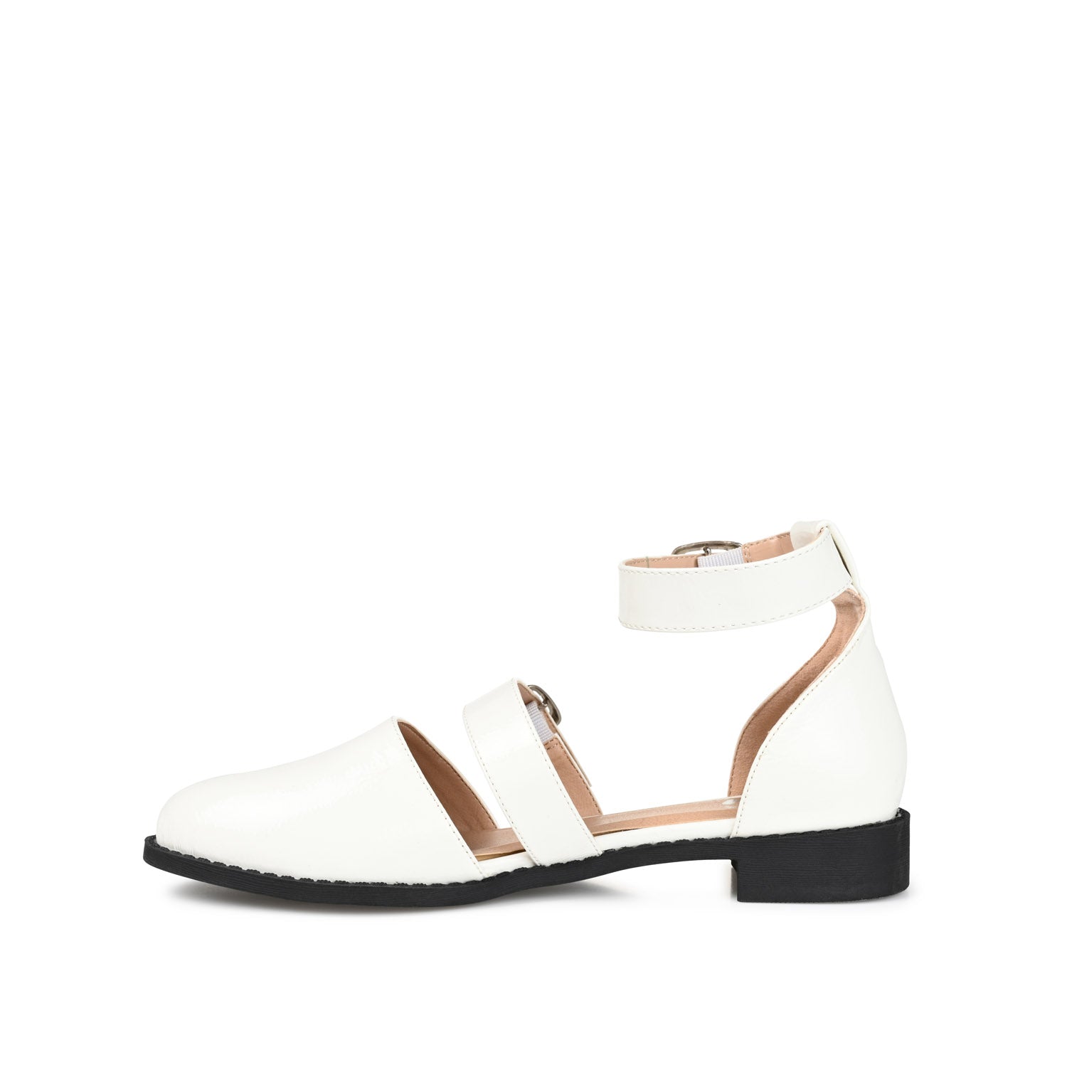 CONSTANCE MARY JANE LOAFER FLAT IN PATENT - Off White