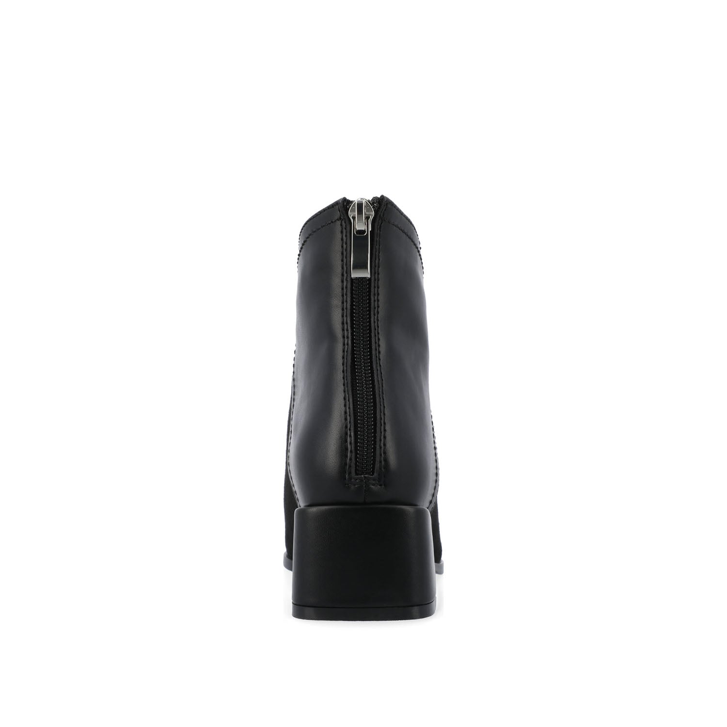 CONSUELLO POINTED TOE BOOTIES IN VEGAN LEATHER - Patent/Black