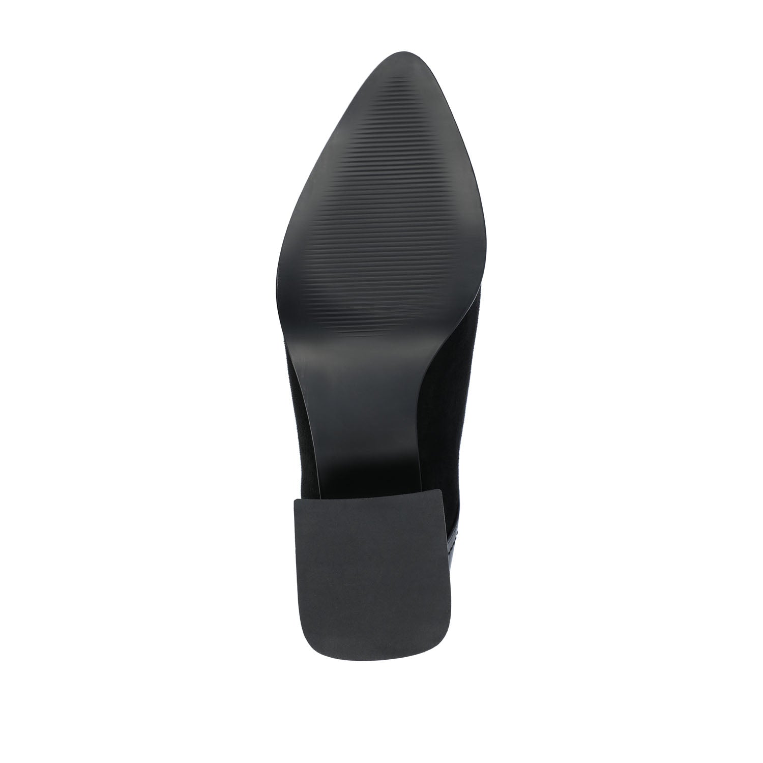 CONSUELLO POINTED TOE BOOTIES IN VEGAN LEATHER - Patent/Black