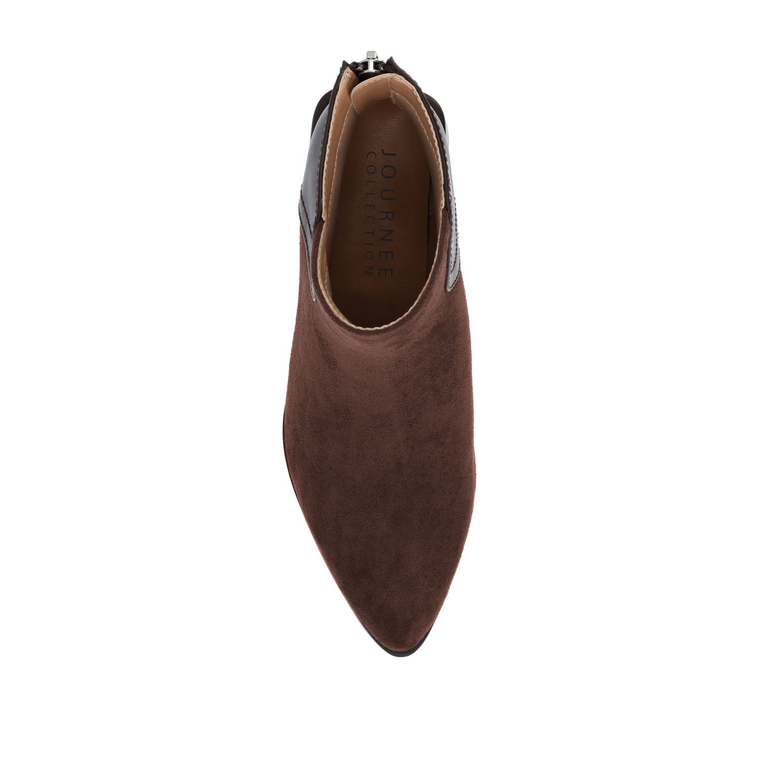 CONSUELLO POINTED TOE BOOTIES IN VEGAN LEATHER