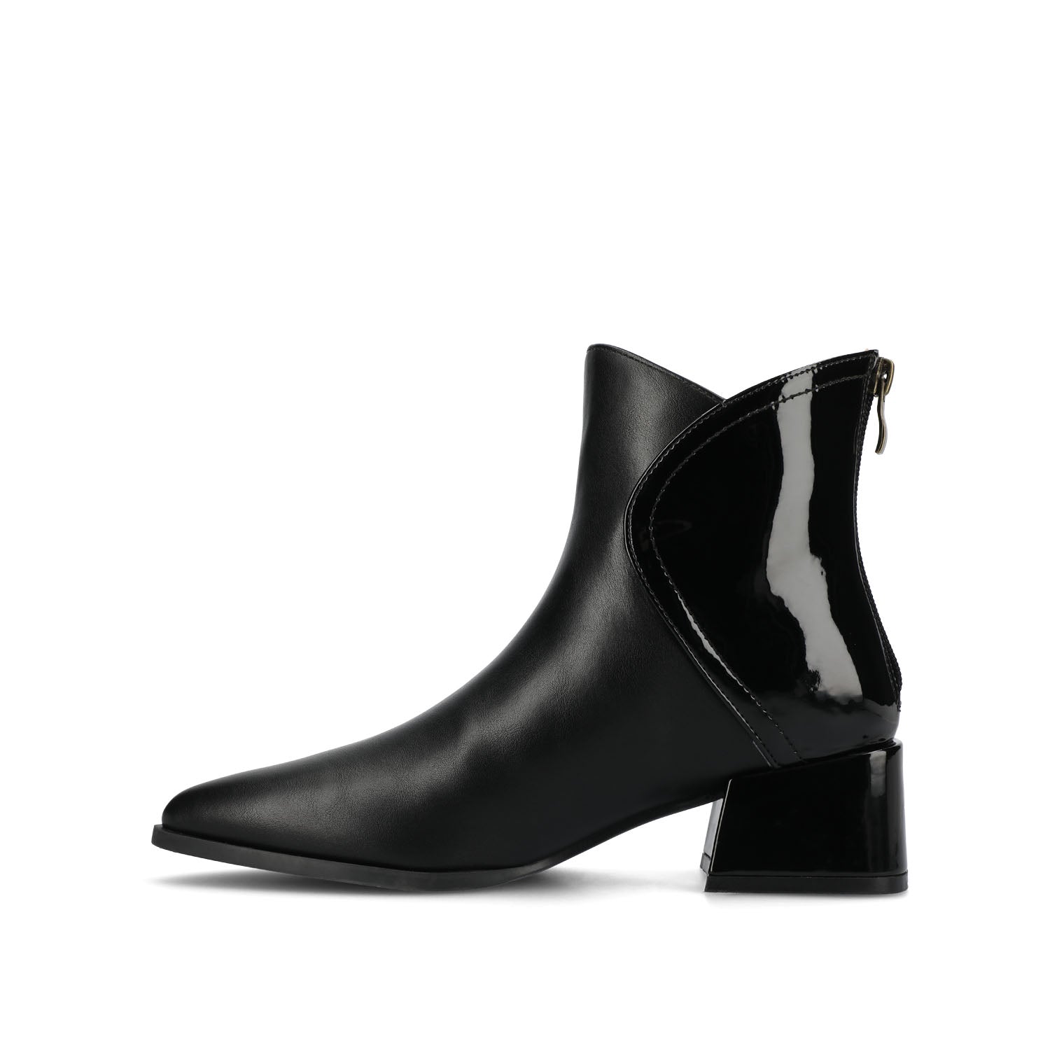 CONSUELLO POINTED TOE BOOTIES IN VEGAN LEATHER