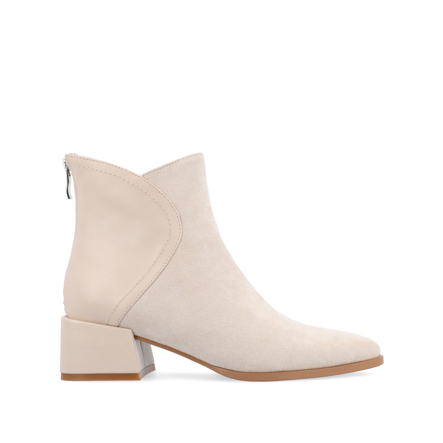 CONSUELLO POINTED TOE BOOTIES IN WIDE - Off White