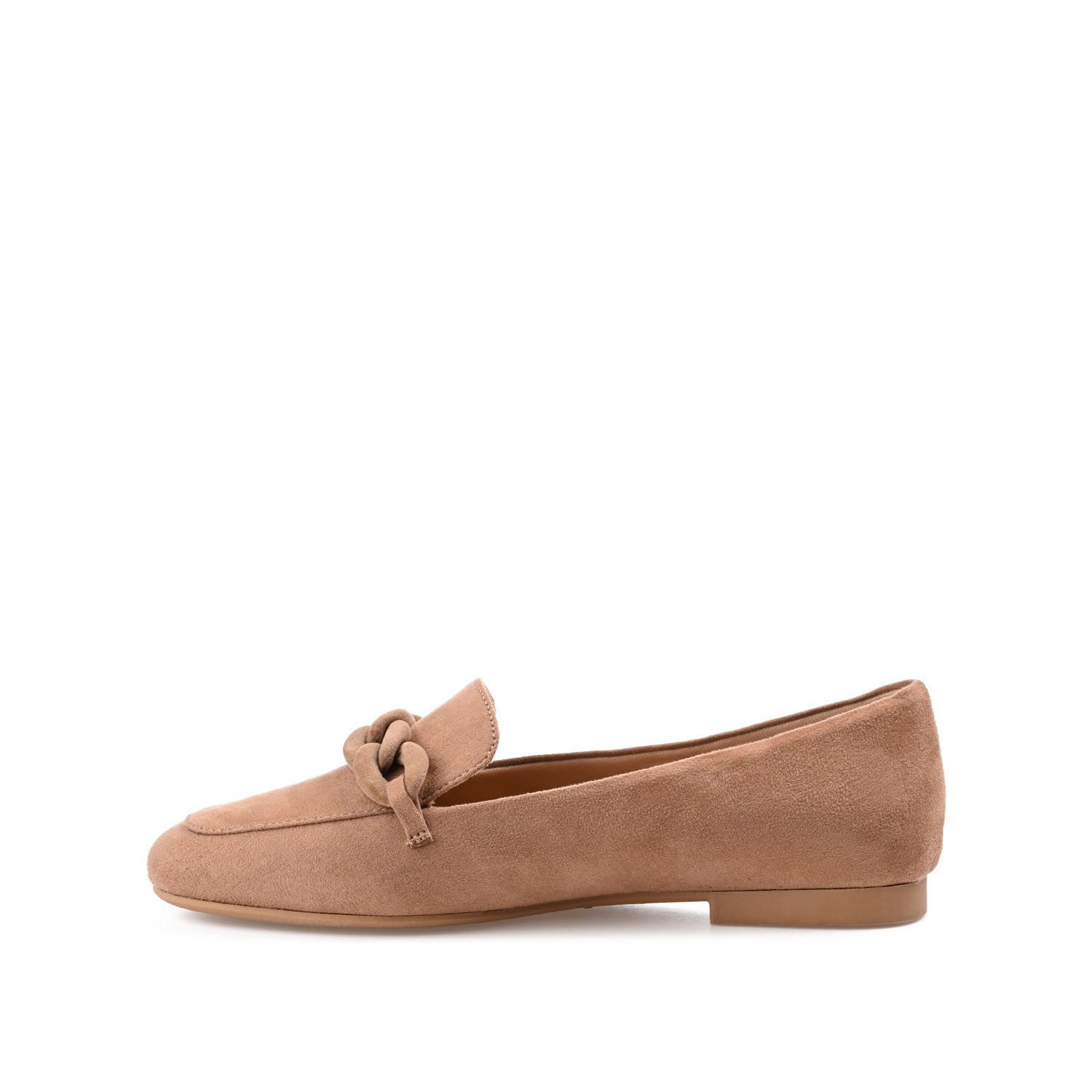CORDELL LOAFER FLATS IN FAUX SUEDE - Taupe