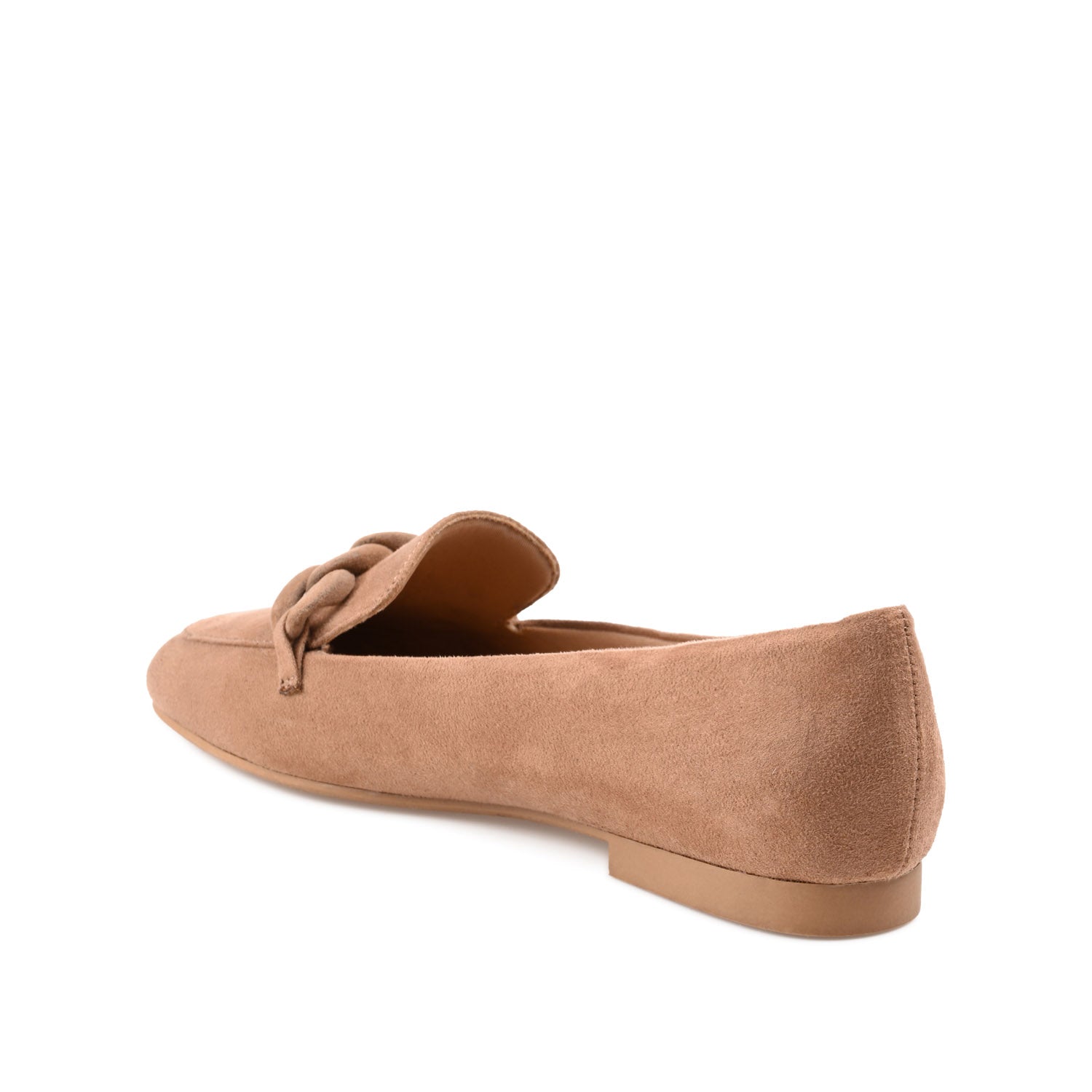 CORDELL LOAFER FLATS IN FAUX SUEDE - Taupe