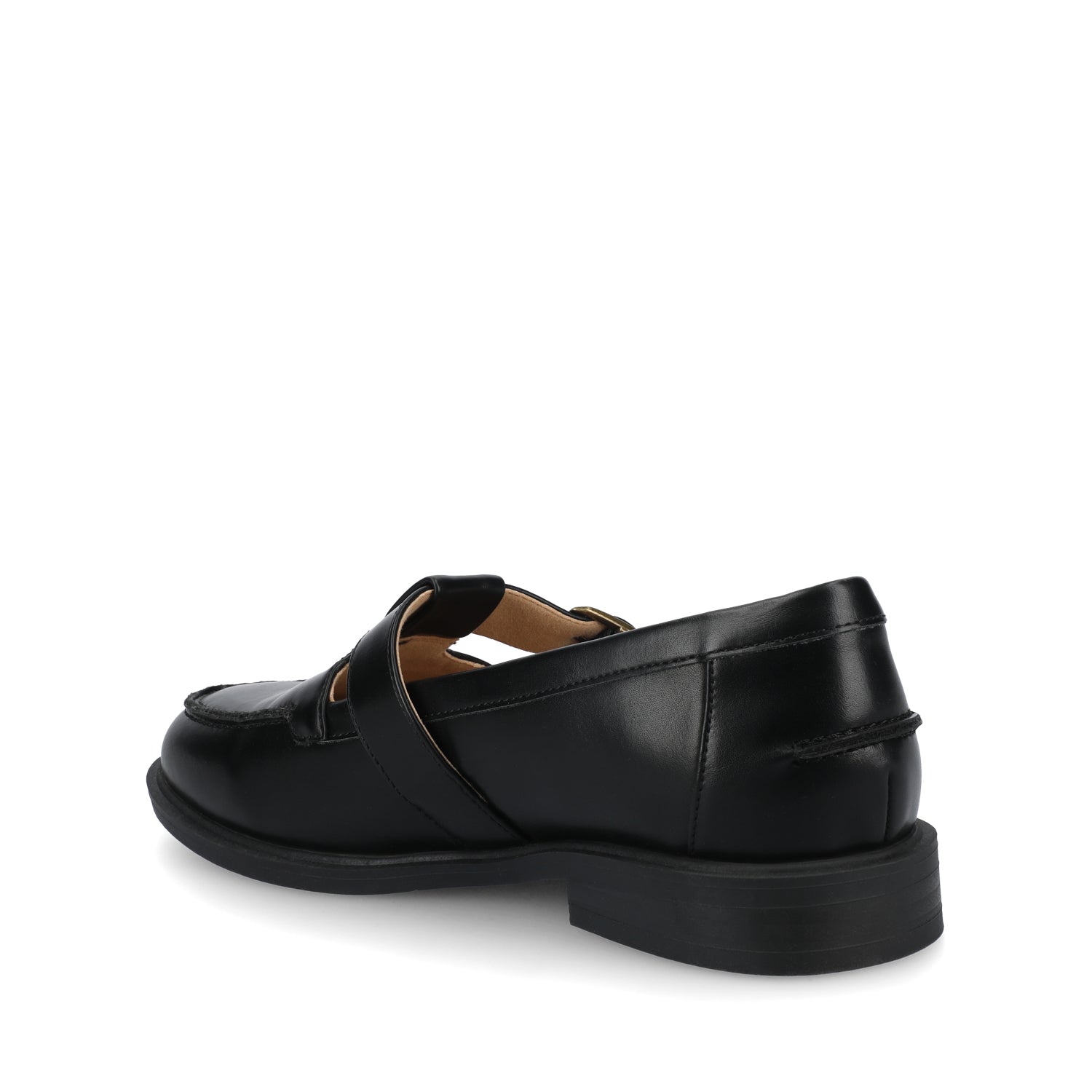 CORINA T-STRAP LOAFER - Black