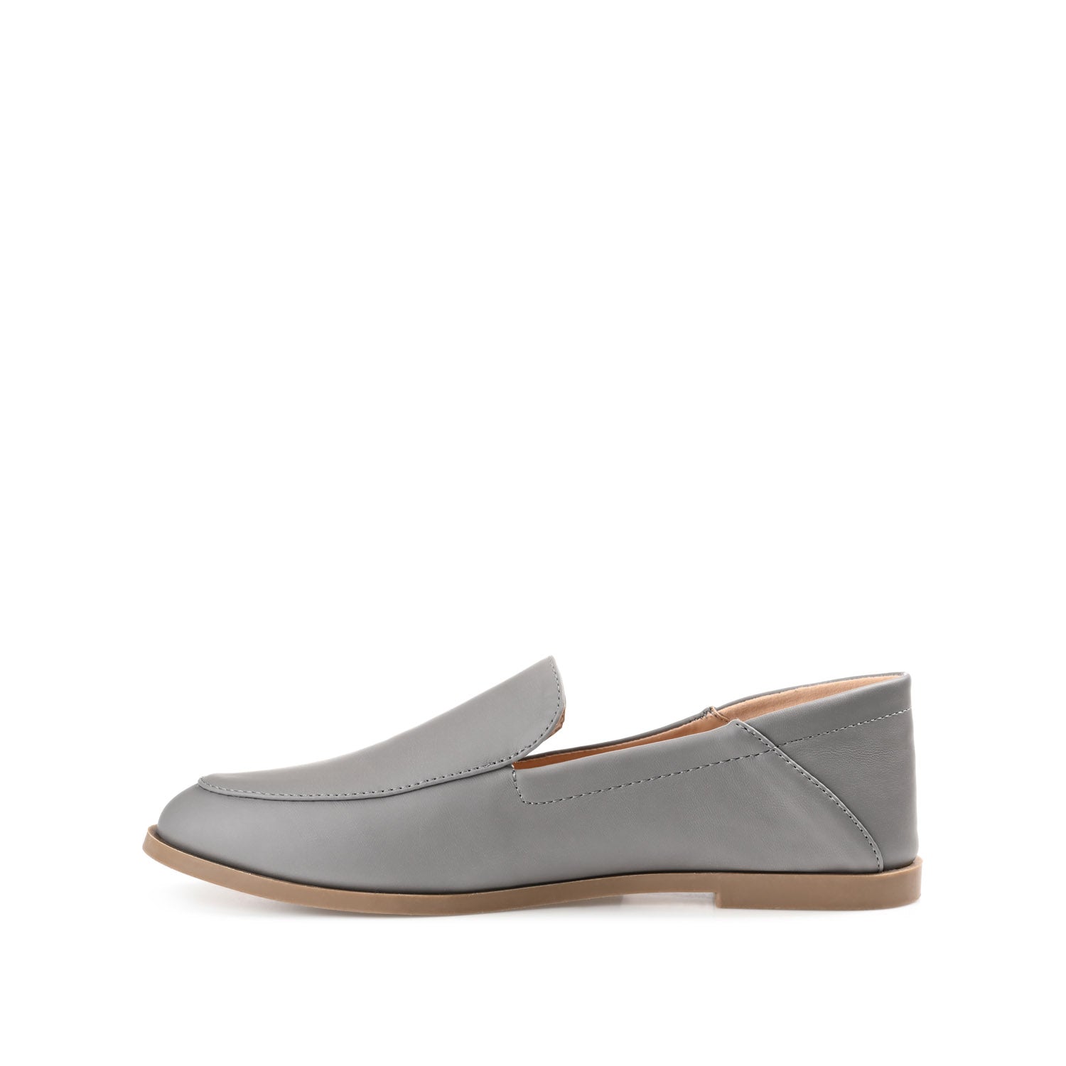 CORINNE LOAFER FLATS IN VEGAN LEATHER - Grey