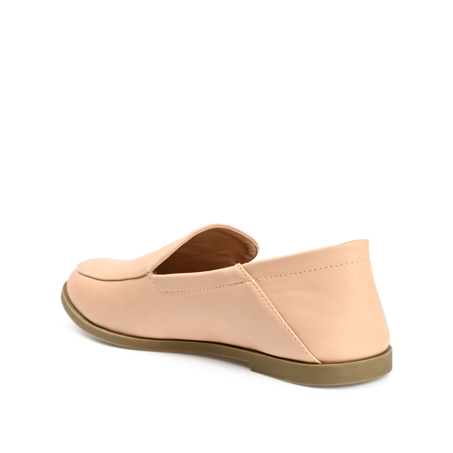 CORINNE LOAFER FLATS IN VEGAN LEATHER - Tan