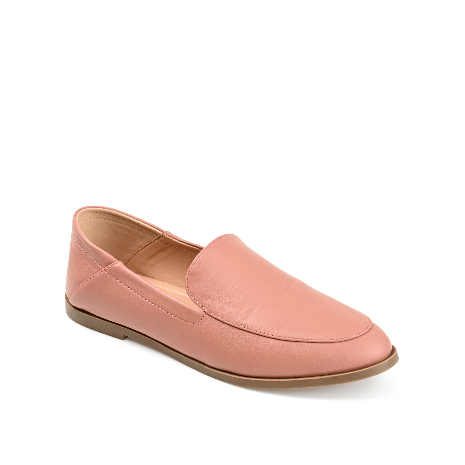 CORINNE LOAFER FLATS IN VEGAN LEATHER - Rose