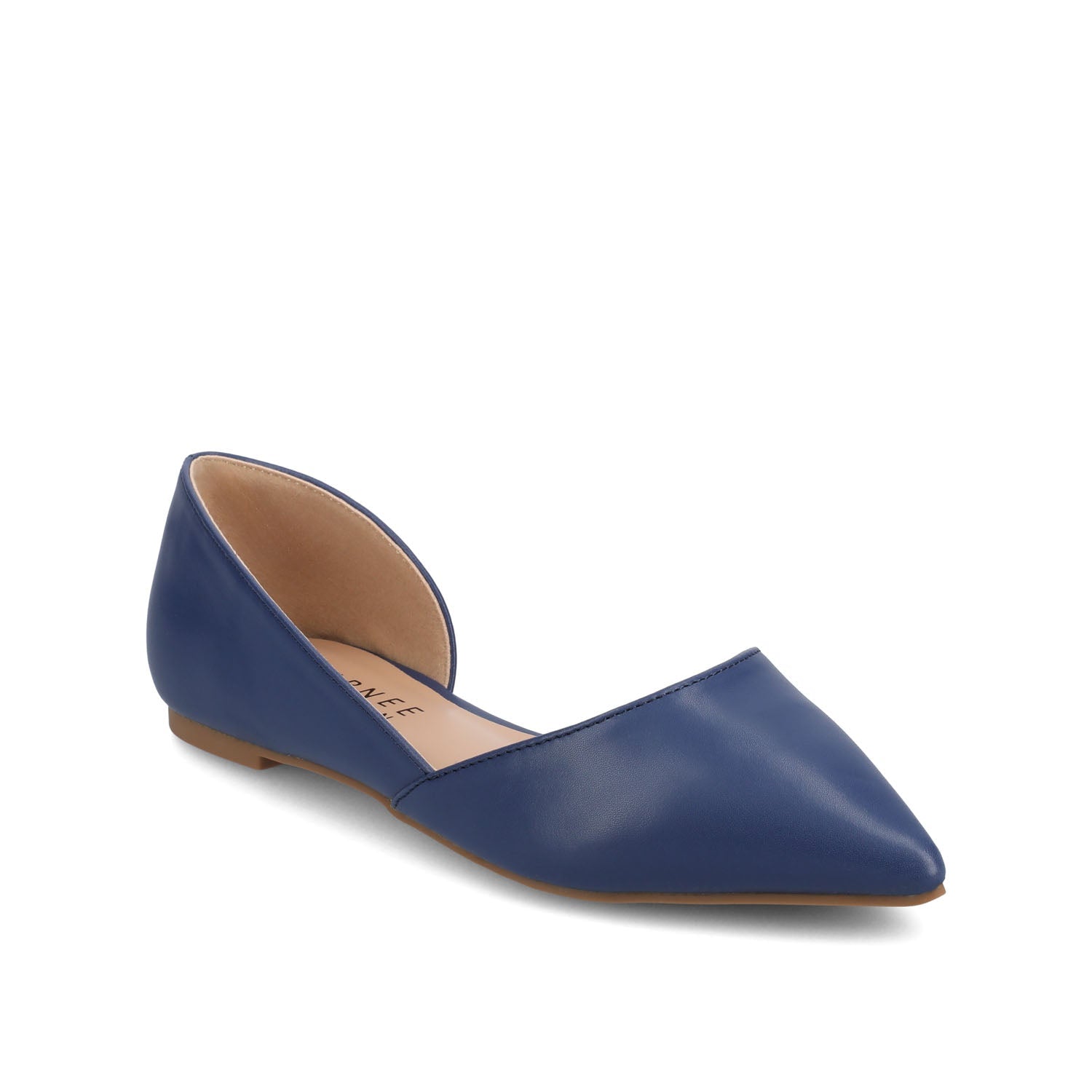 CORTNI D'ORSAY FLATS IN VEGAN LEATHER - Blue PU