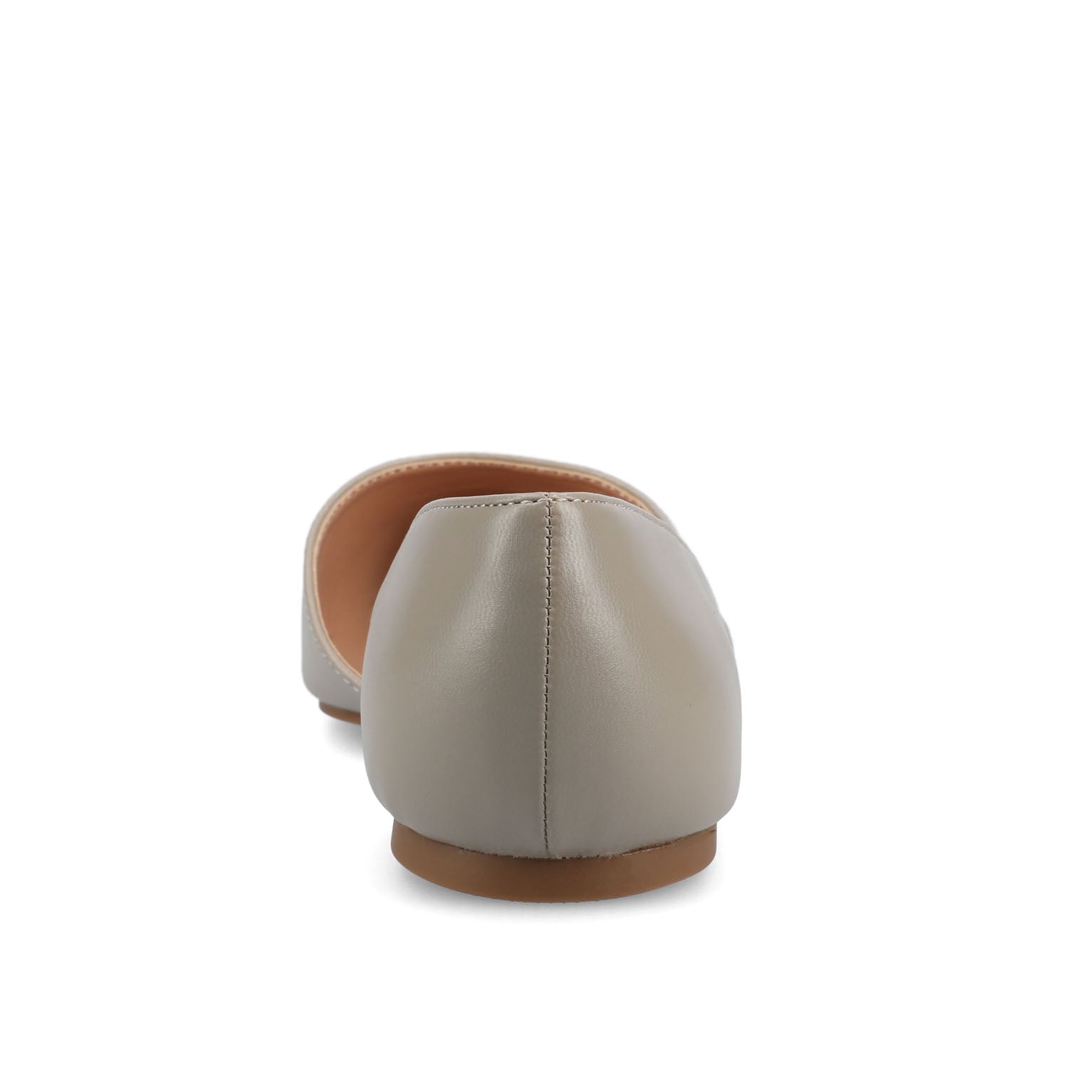 CORTNI D'ORSAY FLATS IN VEGAN LEATHER - Grey PU