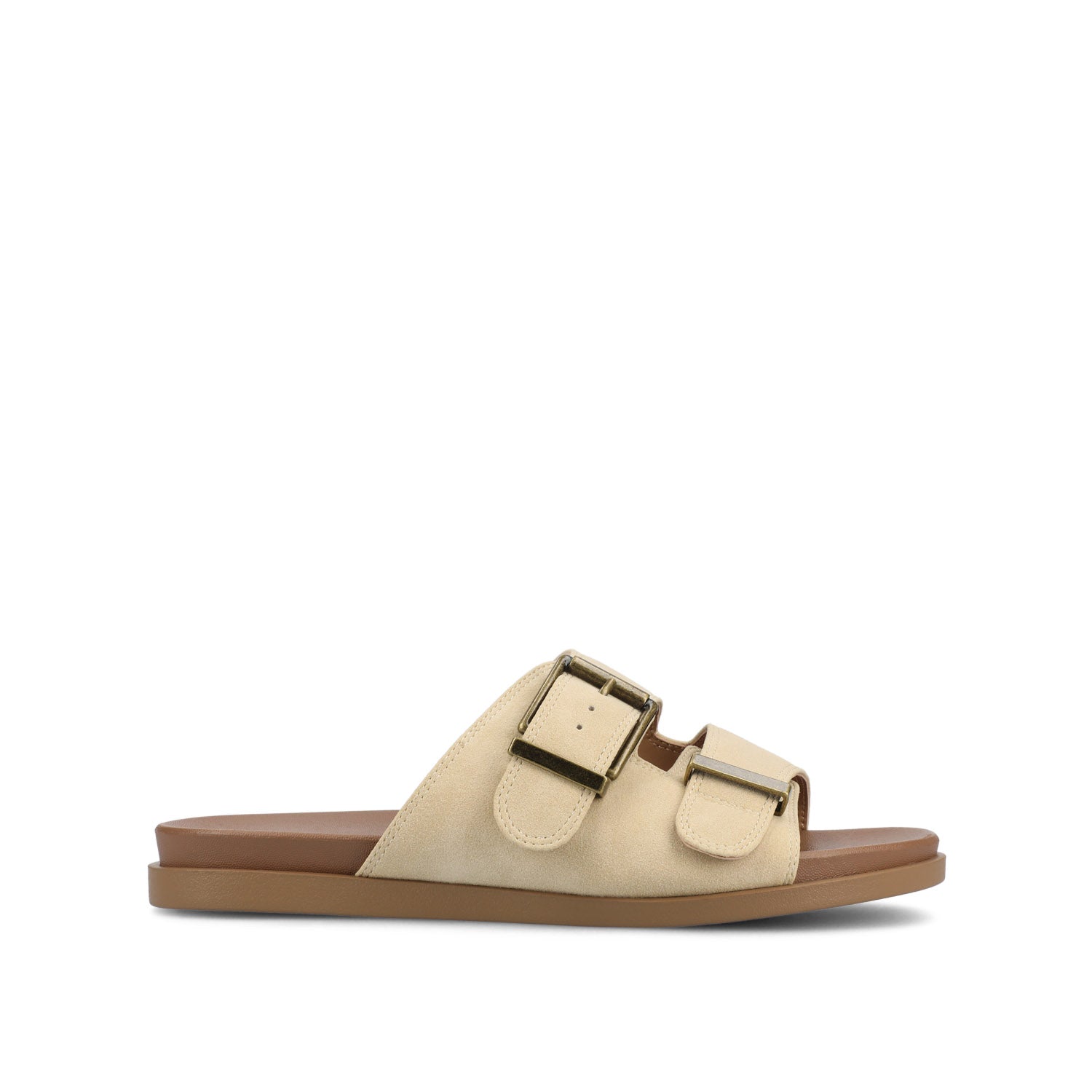 Journee Women's Cosette FLAT Sandals, Beige 12