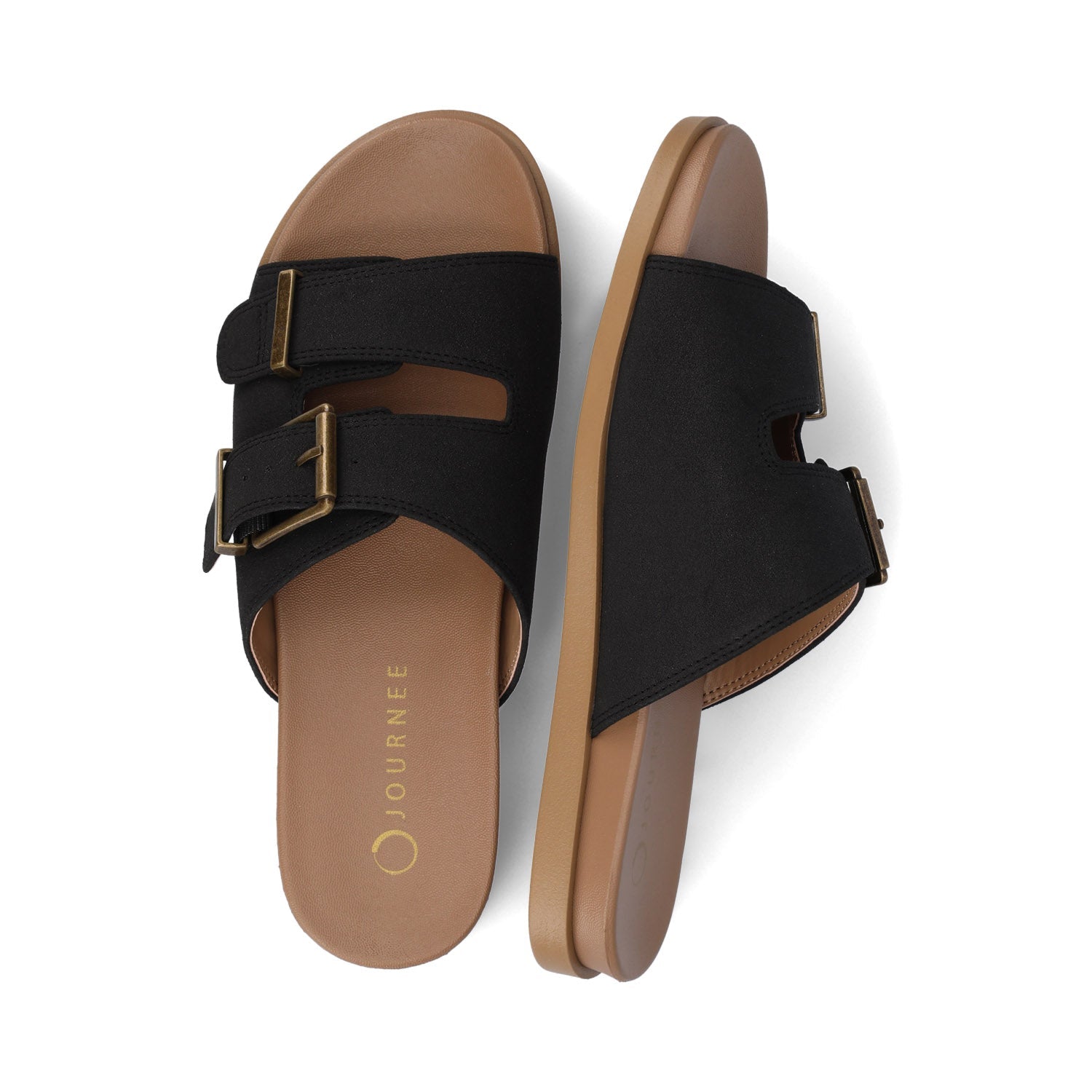 COSETTE FLAT SANDALS - Black