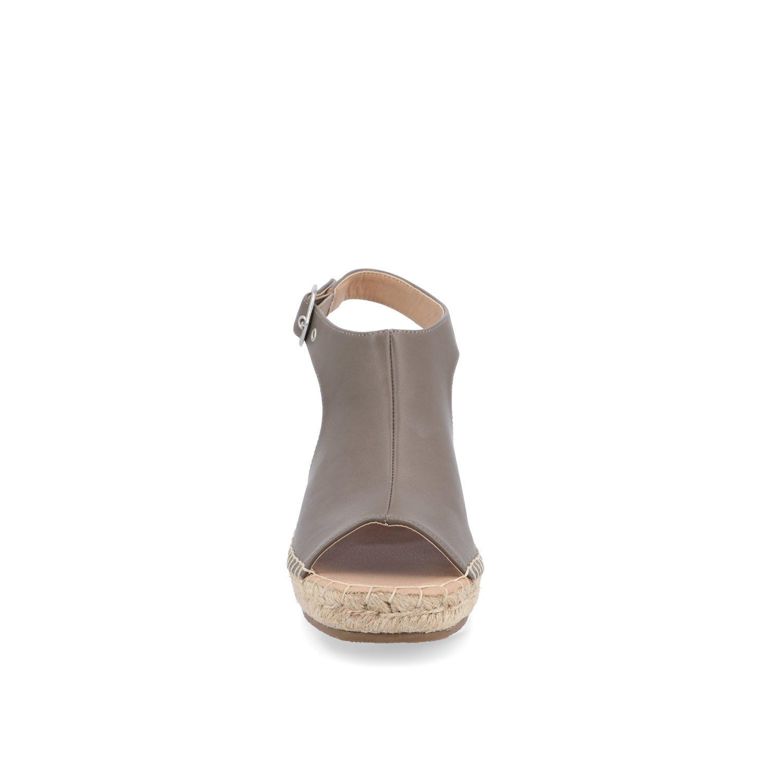 CREW ESPADRILLE WEDGE HEEL SANDALS IN WIDE - Taupe PU