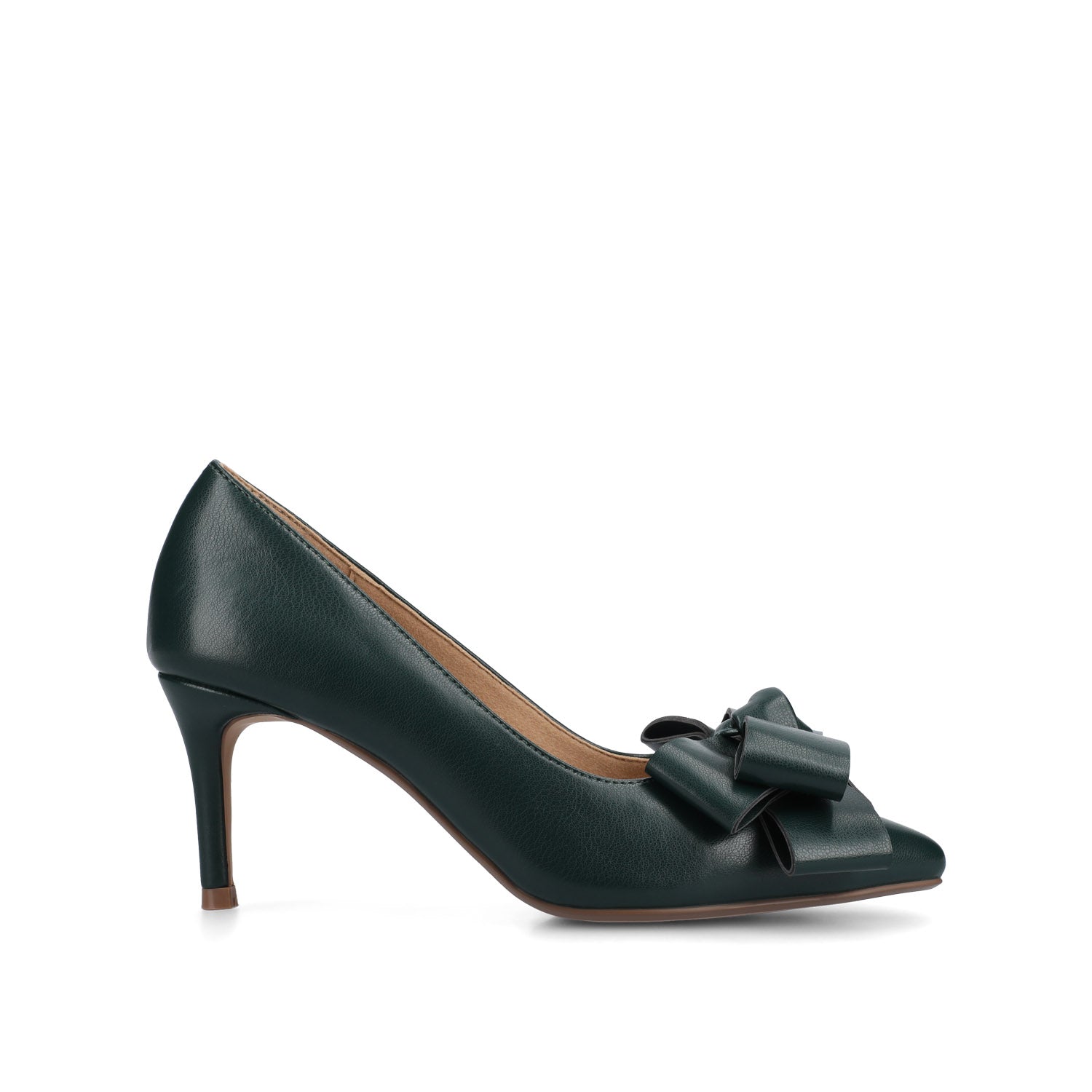 CRYSTOL STILETTO PUMP HEELS IN FAUX LEATHER IN WIDE
