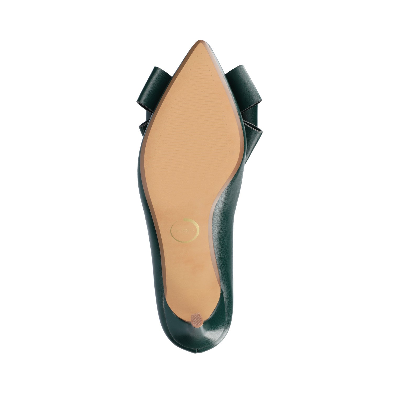 CRYSTOL STILETTO PUMP HEELS IN VEGAN LEATHER - Pine