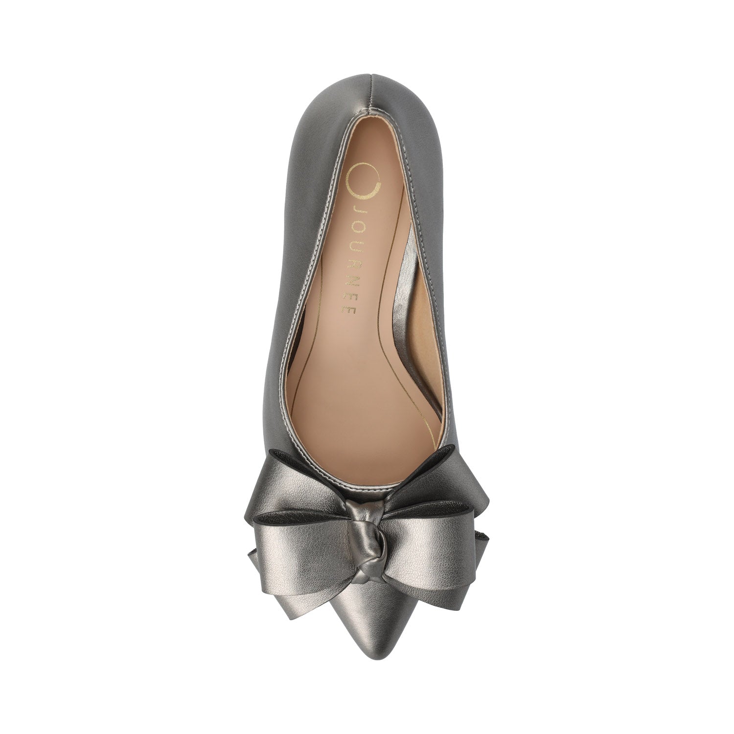 CRYSTOL STILETTO PUMP HEELS IN VEGAN LEATHER - Pewter