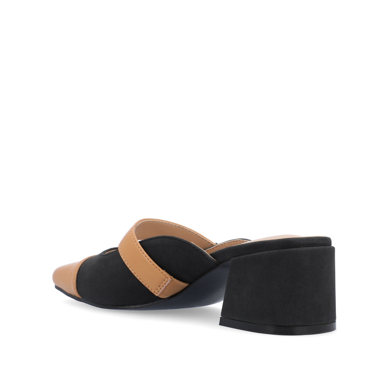 DALLA LOW BLOCK HEELS IN VEGAN LEATHER
