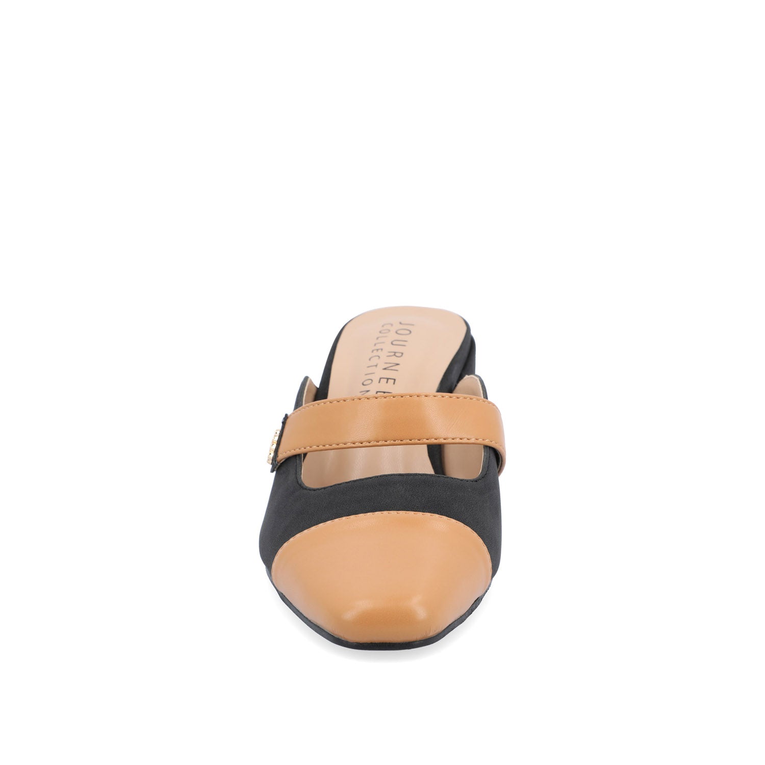 DALLA LOW BLOCK HEELS IN VEGAN LEATHER