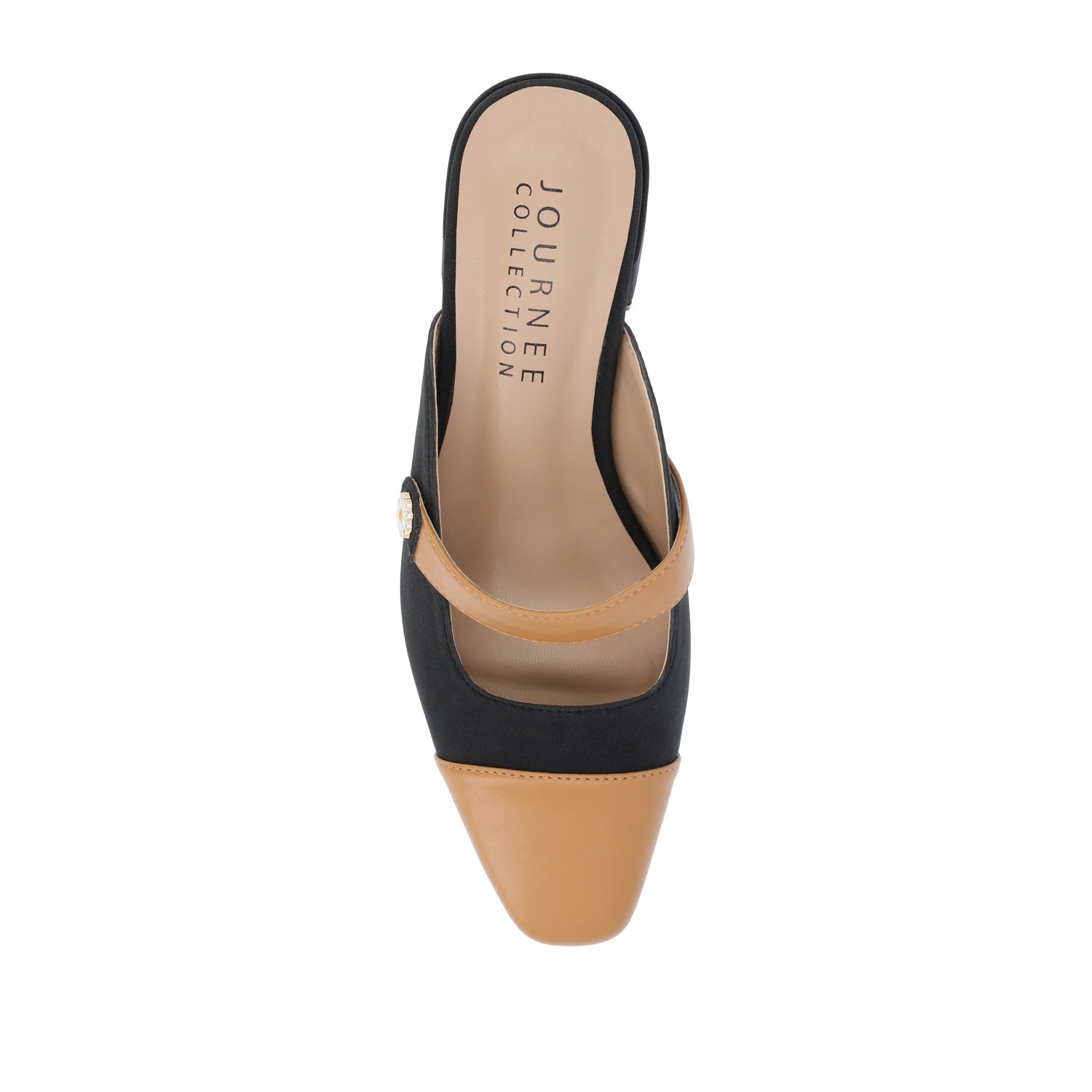 DALLA LOW BLOCK HEELS IN VEGAN LEATHER