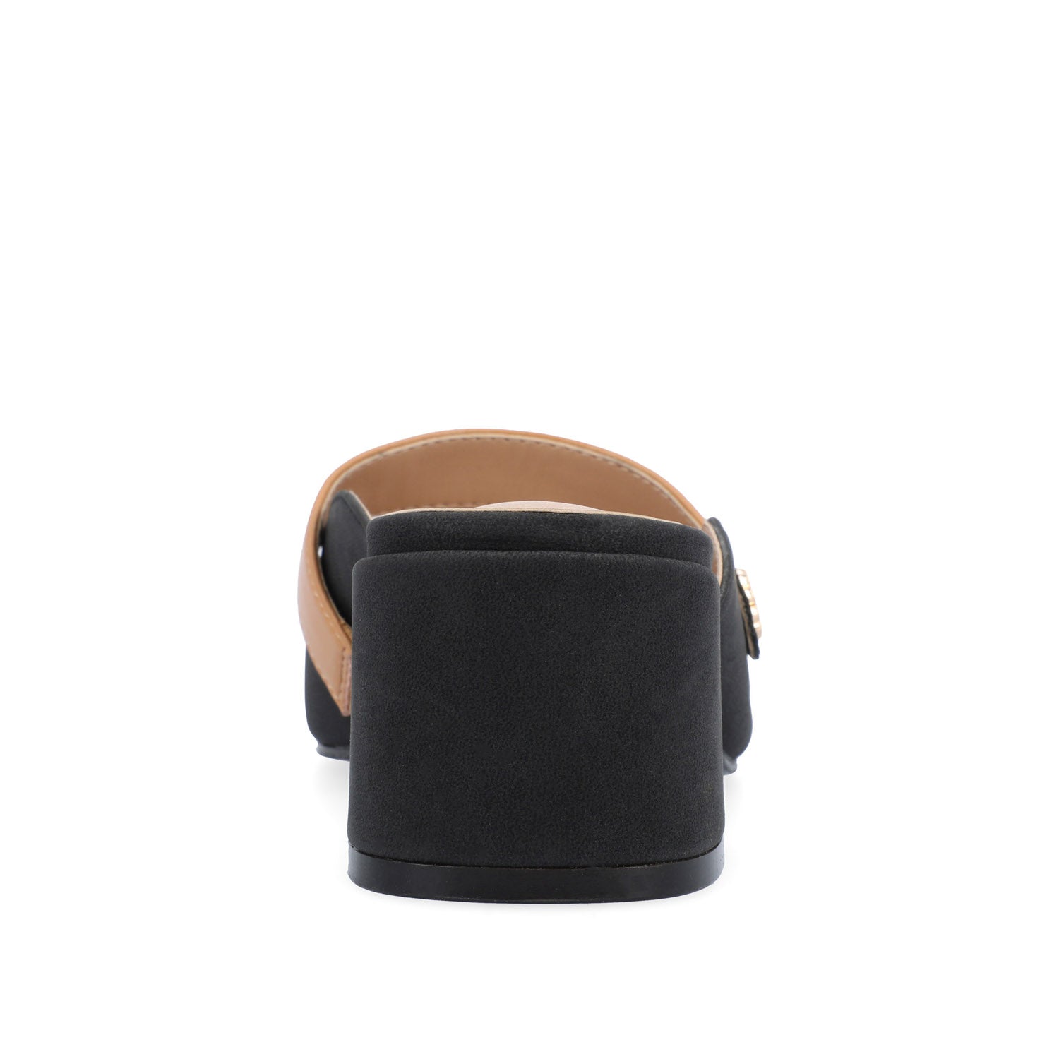 DALLA LOW BLOCK HEELS IN VEGAN LEATHER - Black