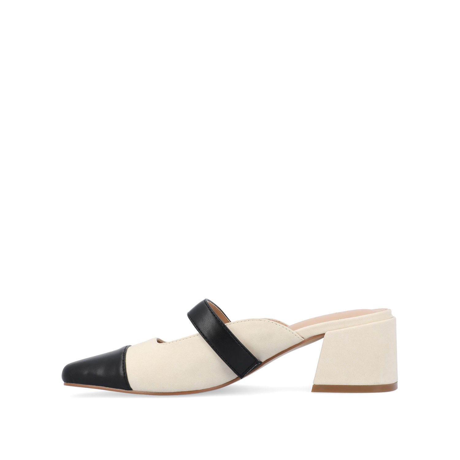DALLA LOW BLOCK HEELS IN VEGAN LEATHER