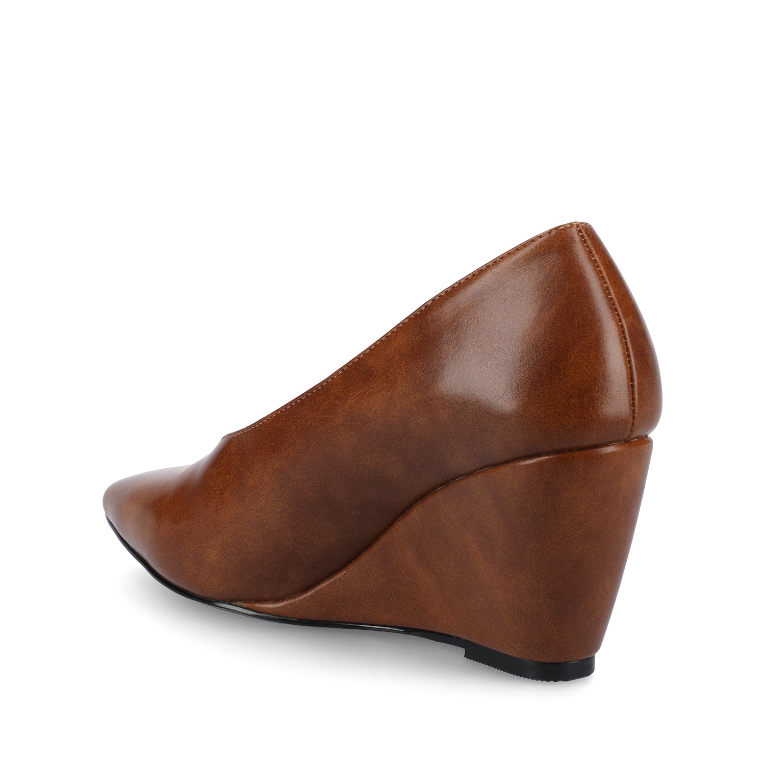 DANIKA DRESS WEDGES - Cognac