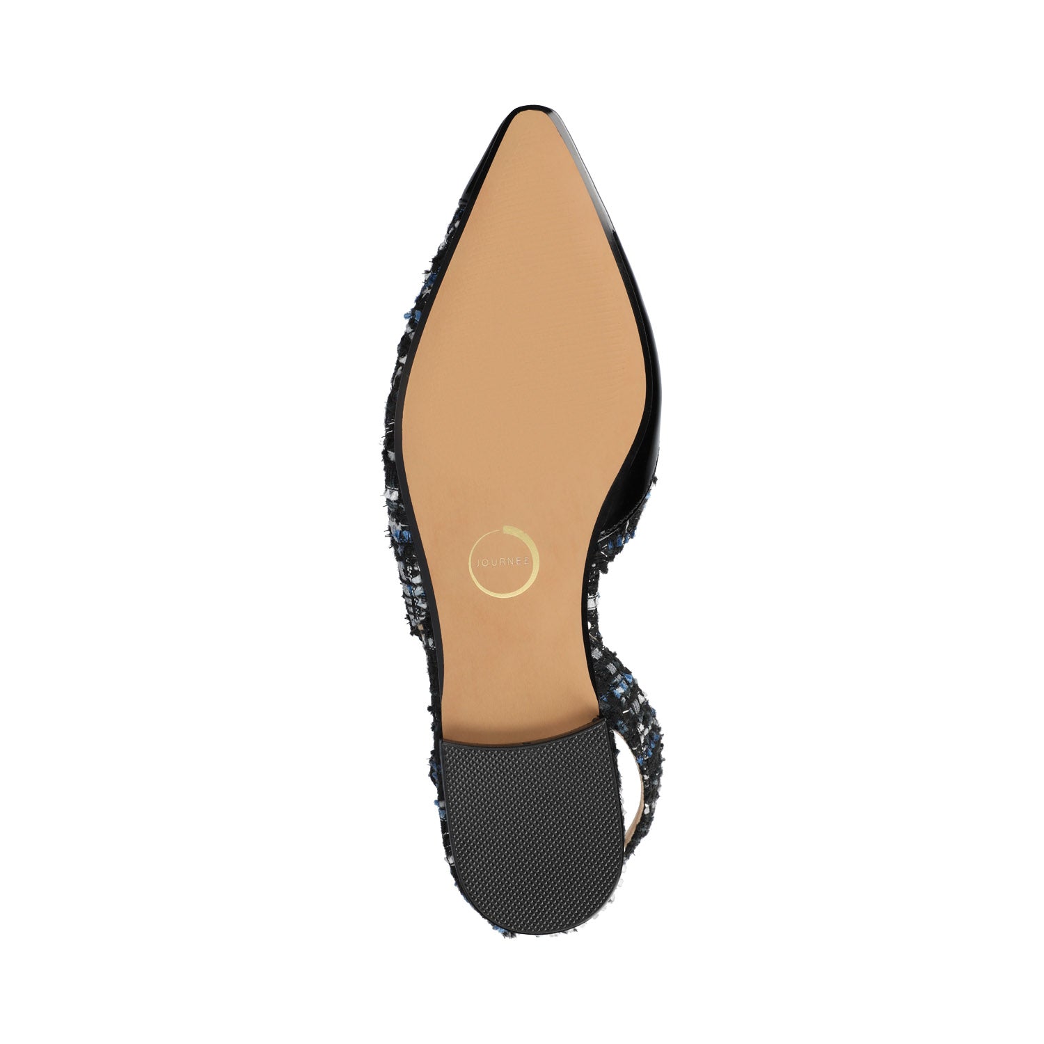 DAPHNNE BALLET FLATS IN TWEED FABRIC STATEMENT IN WIDE