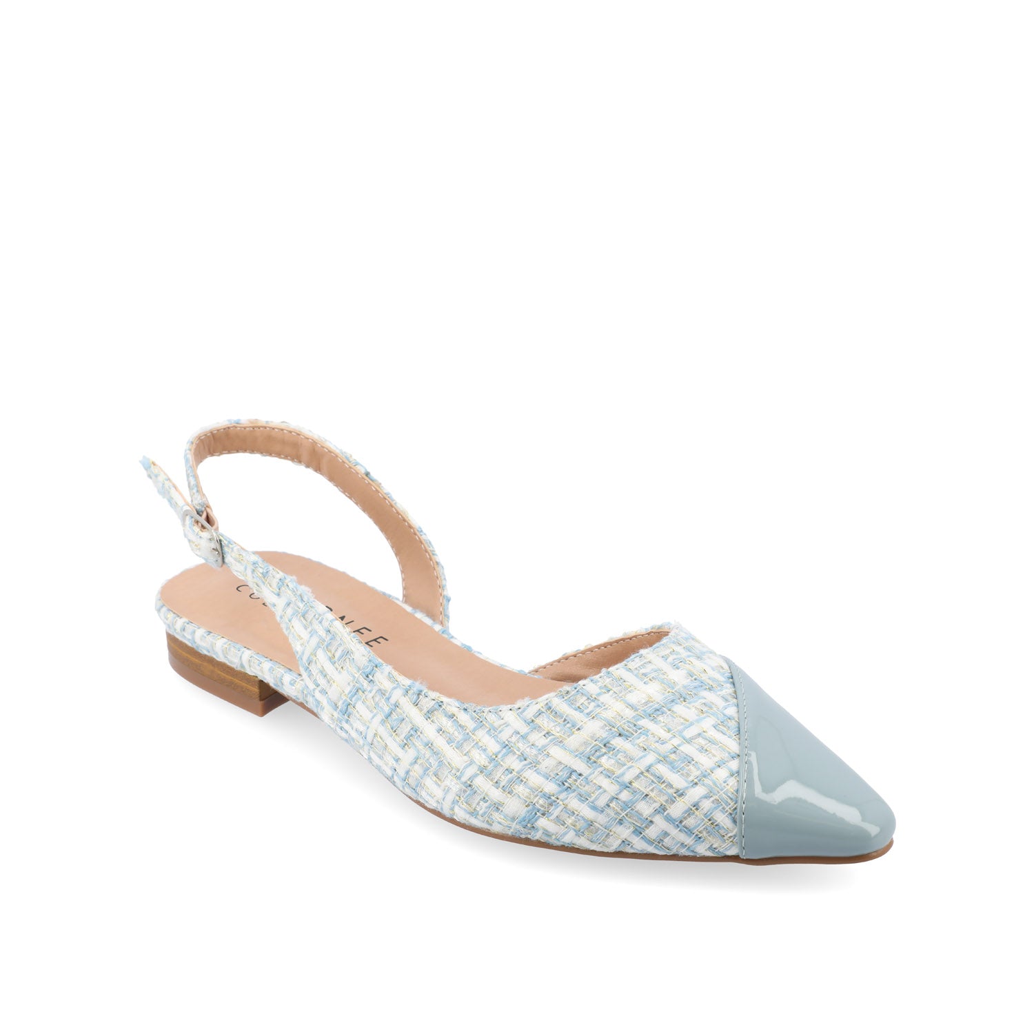 DAPHNNE BALLET FLATS IN TWEED FABRIC IN WIDE