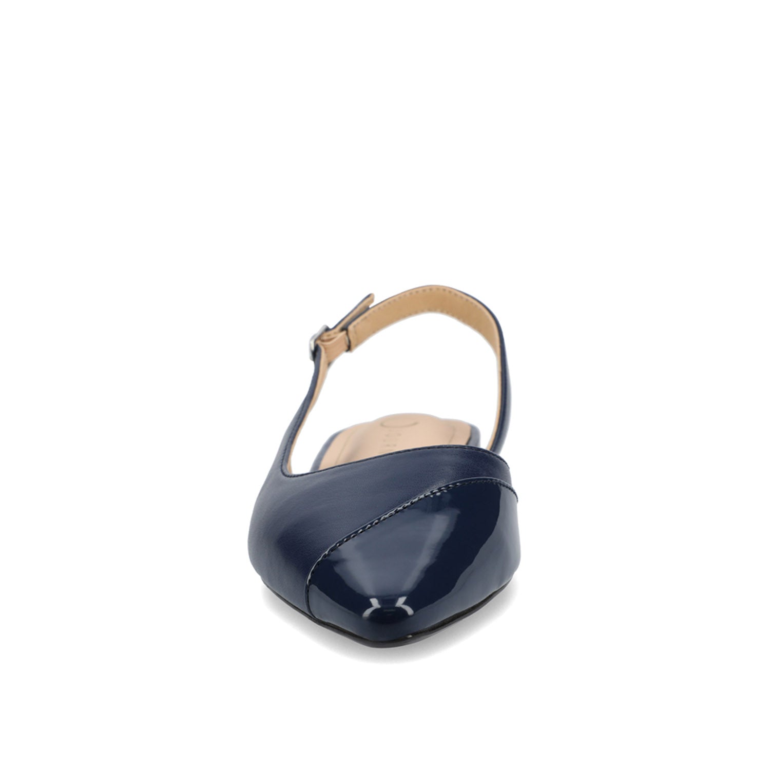 DAPHNNE BALLET FLATS IN TWEED FABRIC - Navy Nubuck