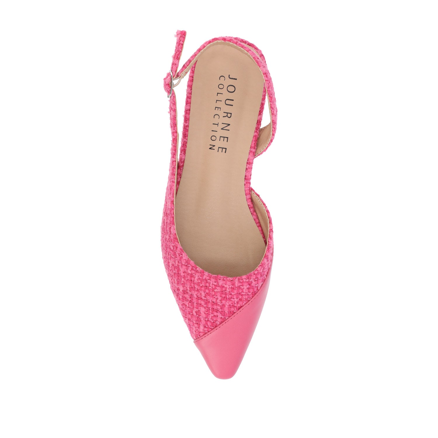 DAPHNNE BALLET FLATS IN TWEED FABRIC IN WIDE