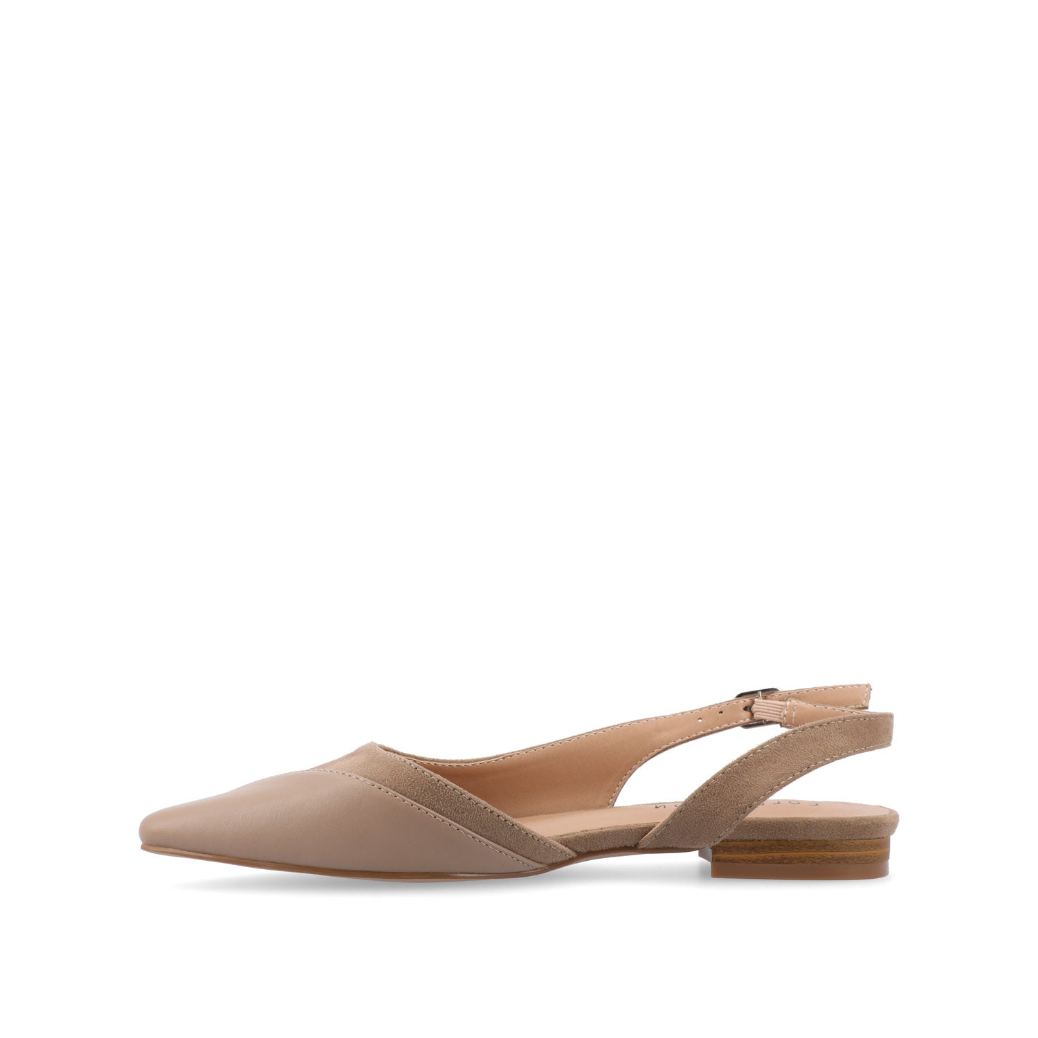 DAPHNNE BALLET FLATS IN TWEED FABRIC - Taupe