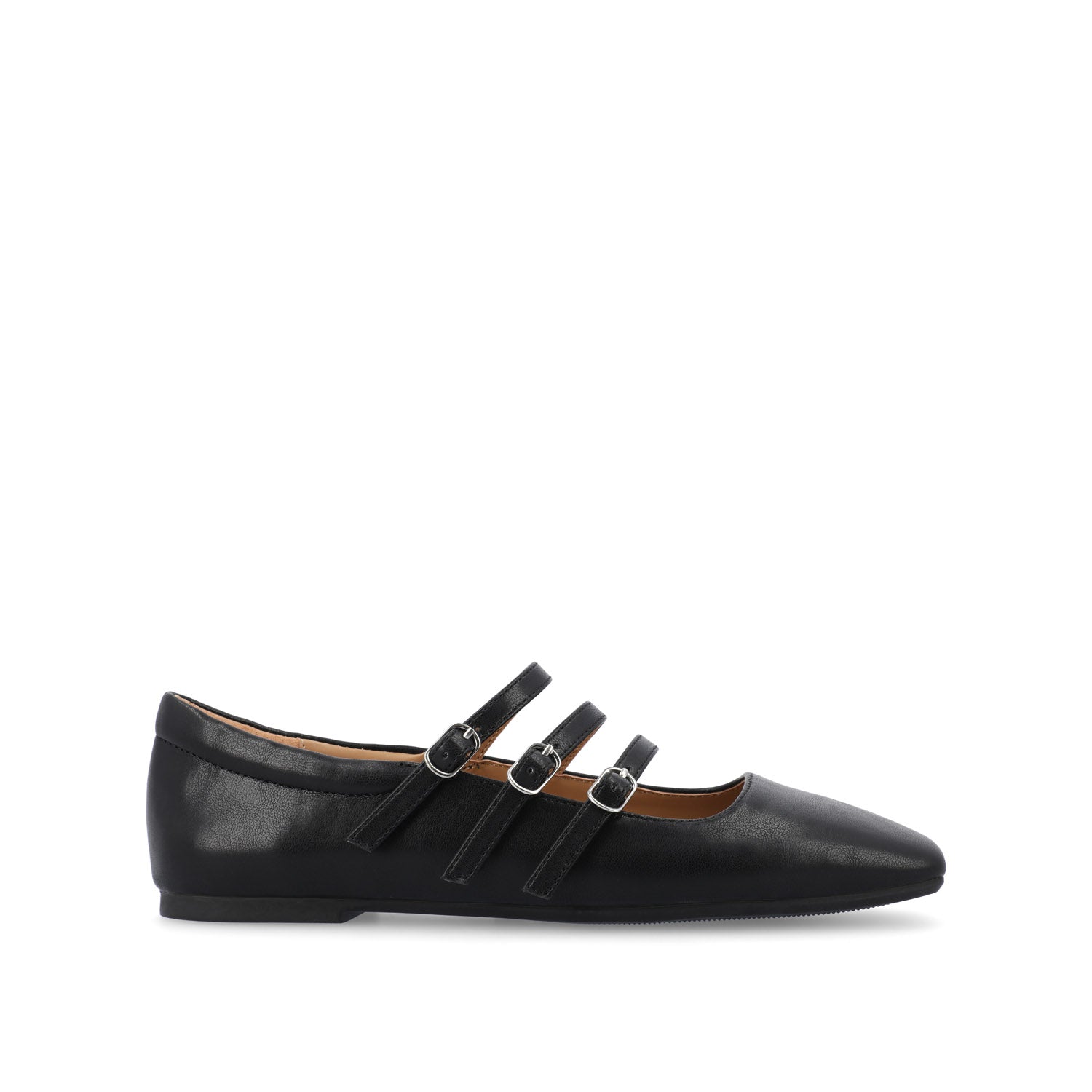 DARLIN BALLET FLATS IN VEGAN LEATHER - Black PU