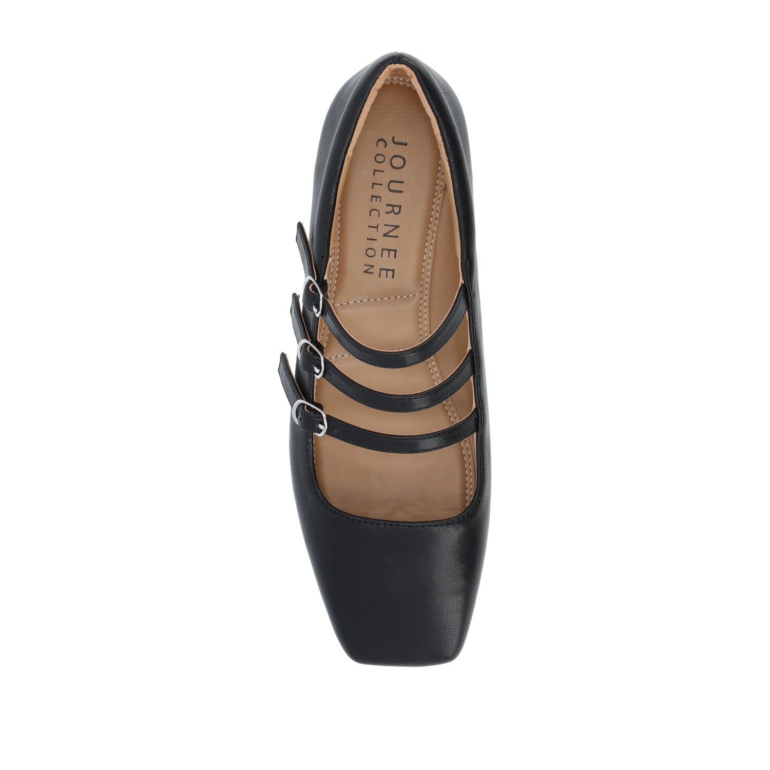 DARLIN VEGAN LEATHER FLATS IN WIDE