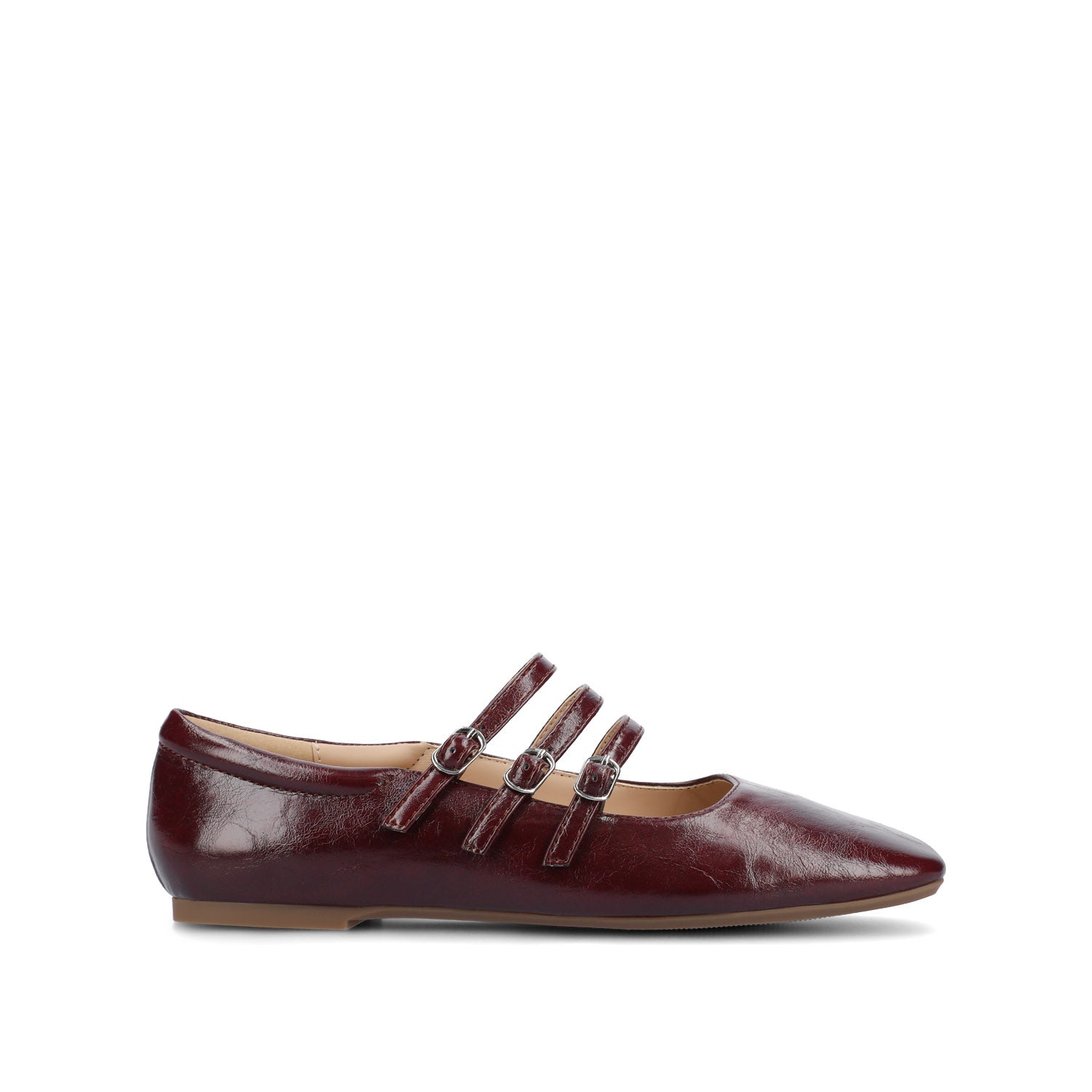 DARLIN BALLET FLATS IN STATEMENT - Crinkle Oxblood