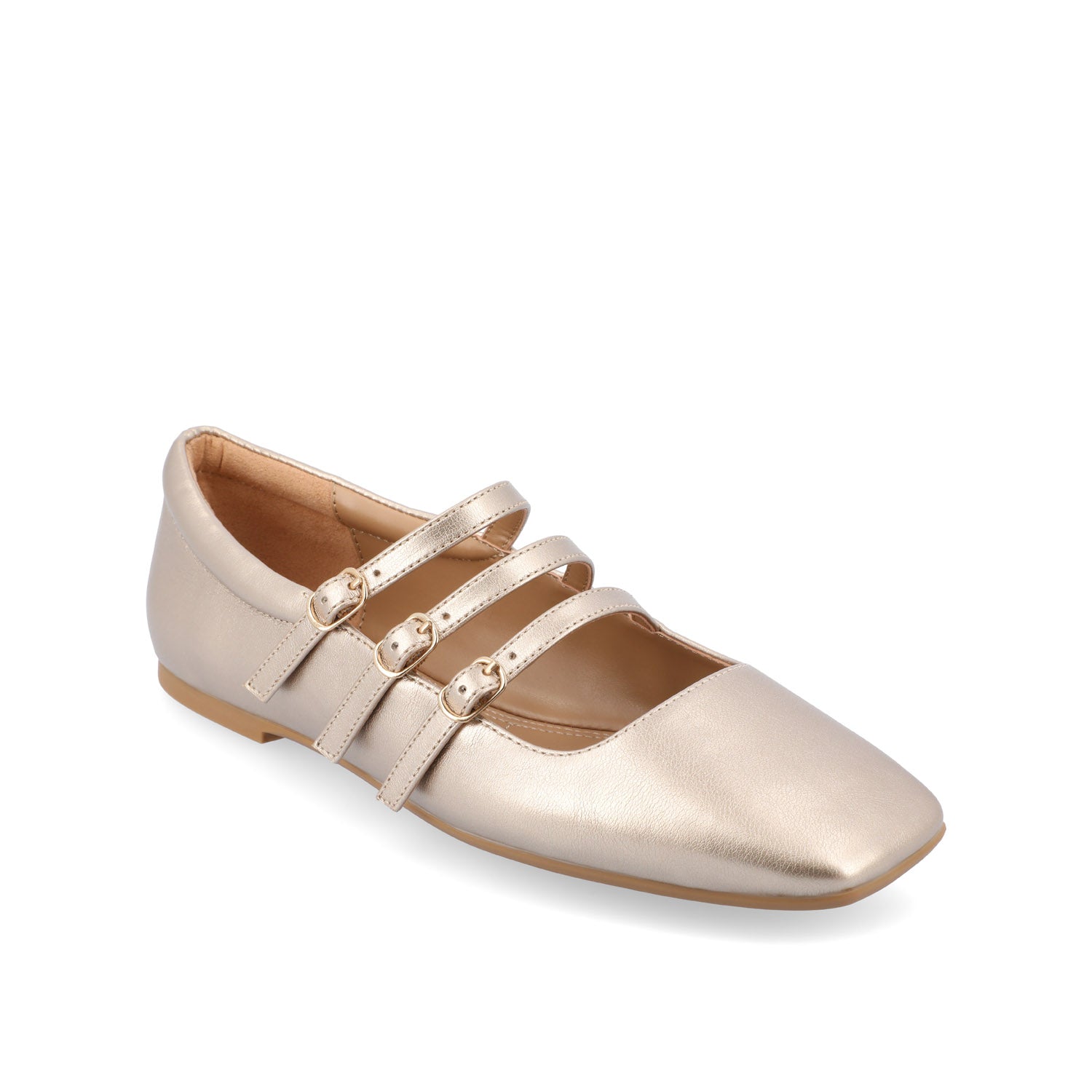 DARLIN BALLET FLATS IN STATEMENT - Gold PU