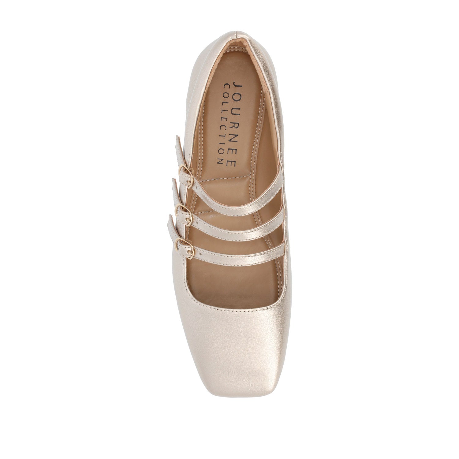 DARLIN BALLET FLATS IN STATEMENT - Gold PU