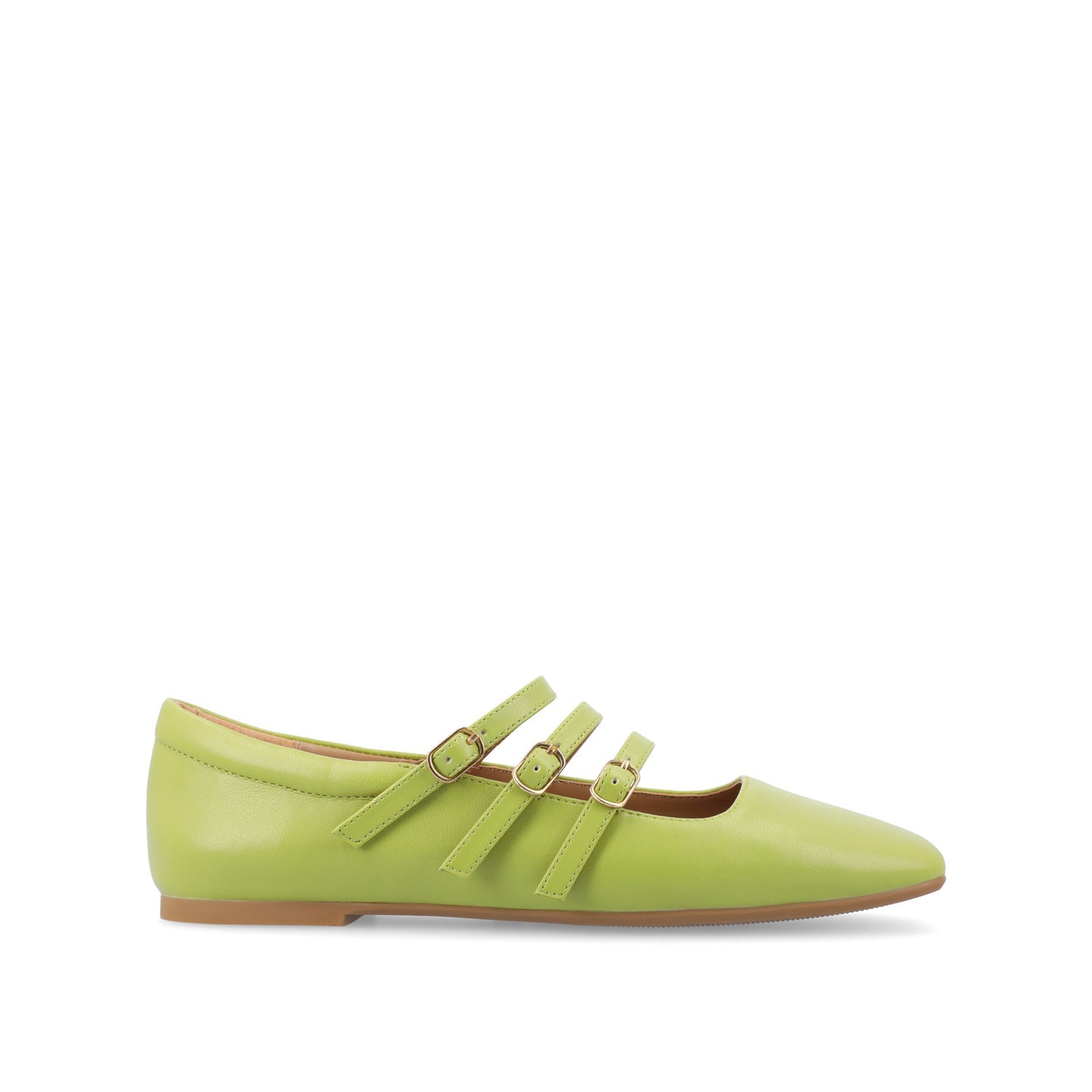DARLIN BALLET FLATS IN VEGAN LEATHER - Green PU